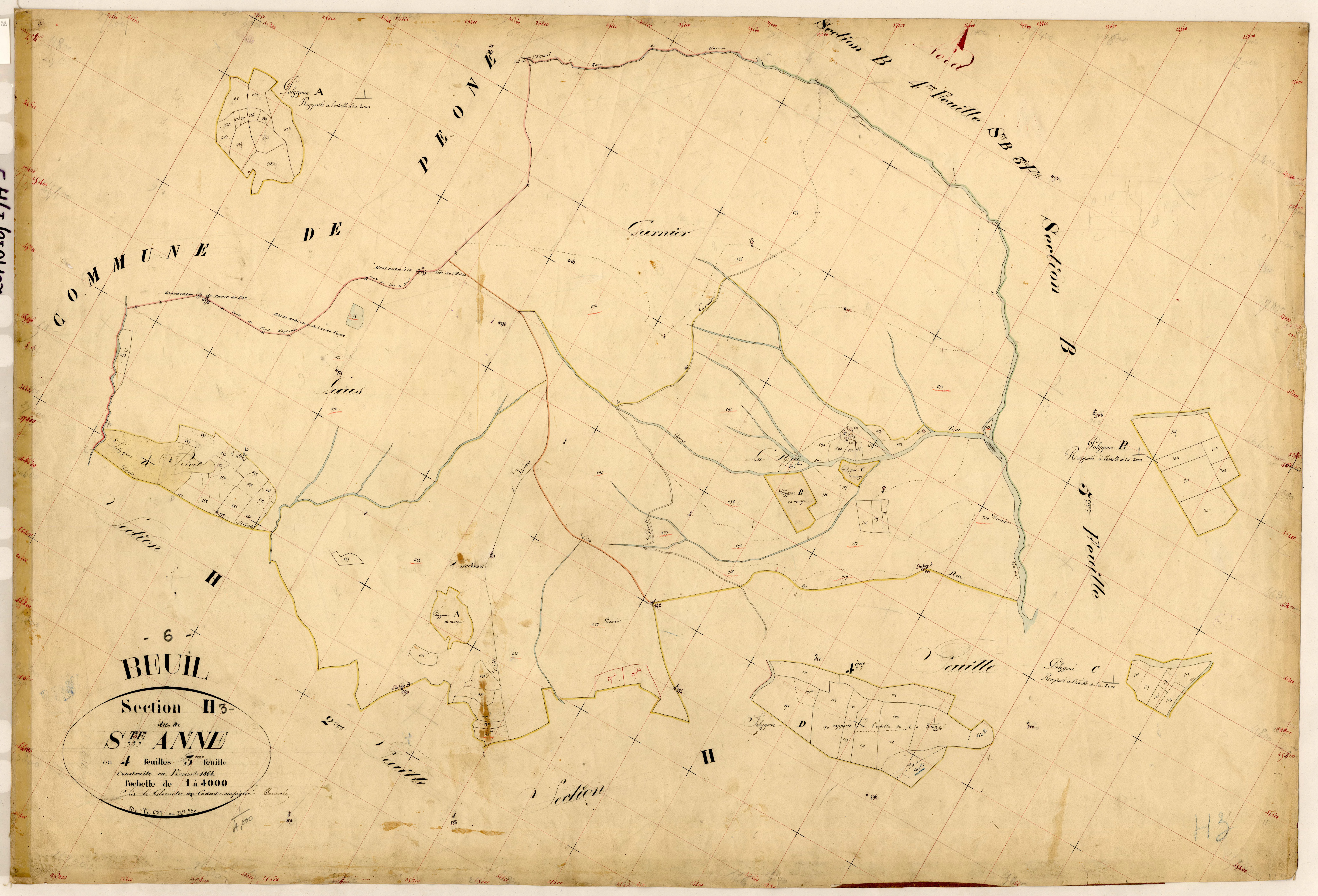 Sainte Anne. - Plan de section, H3
