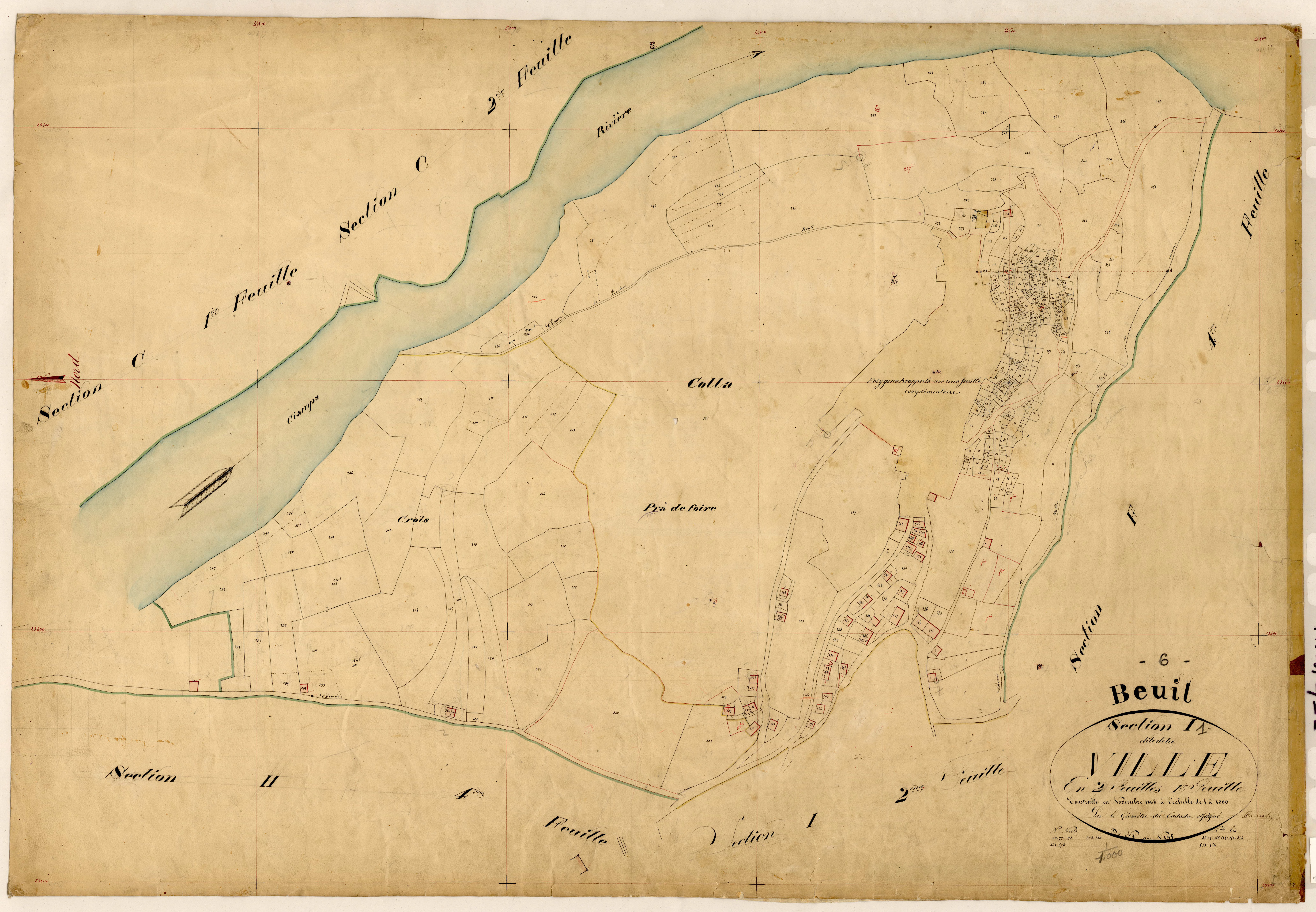 La Ville. - Plan de section, I1