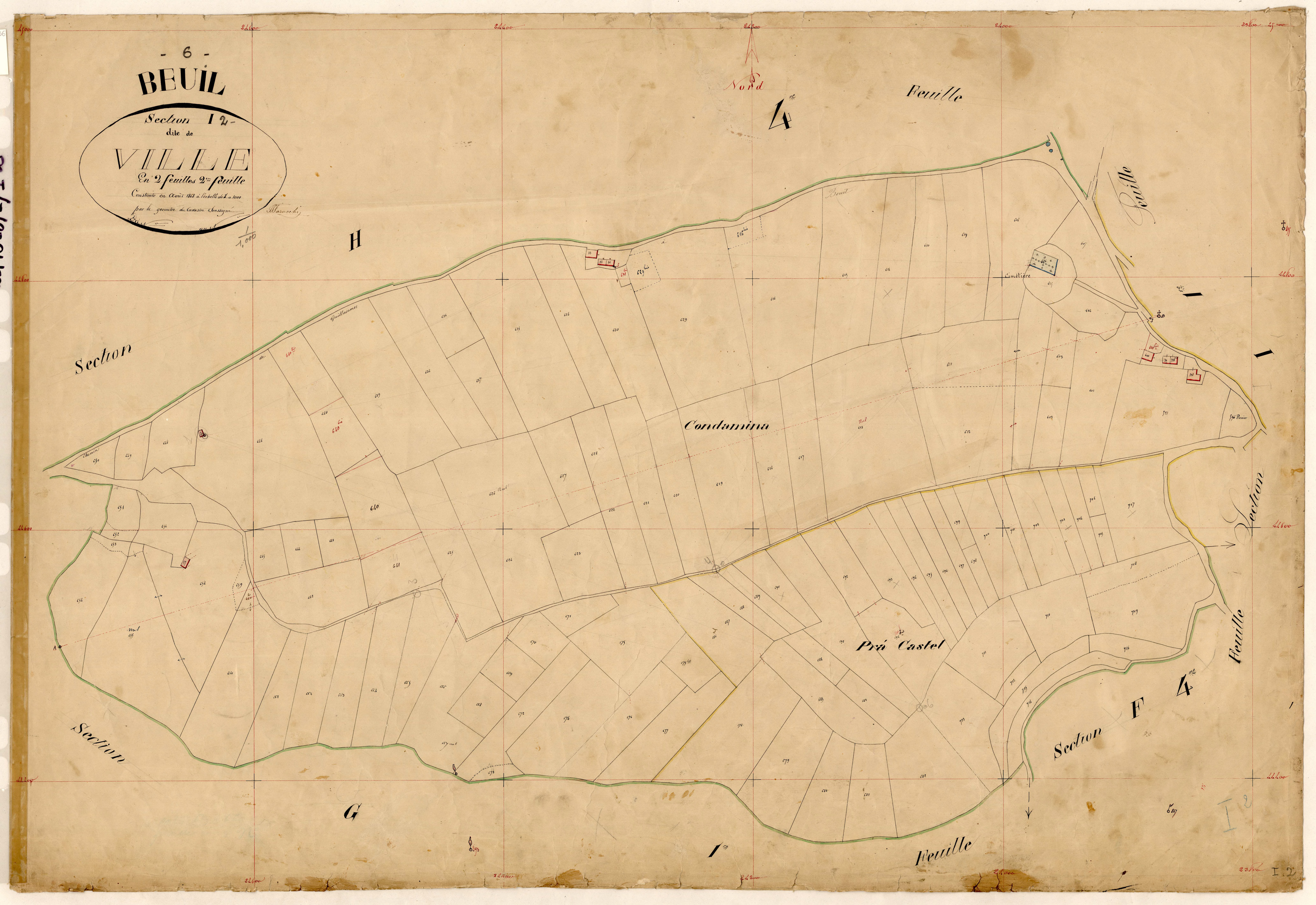 La Ville. - Plan de section, I2