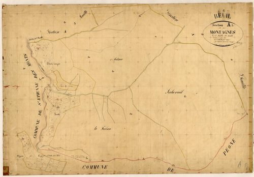 Les Montagnes. - Plan de section, A1