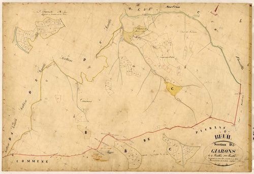 Giarons. - Plan de section, D1