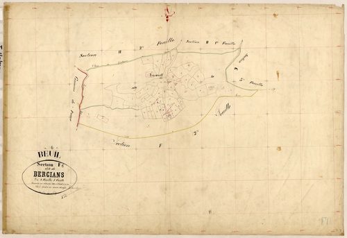 Bergians. - Plan de section, F1
