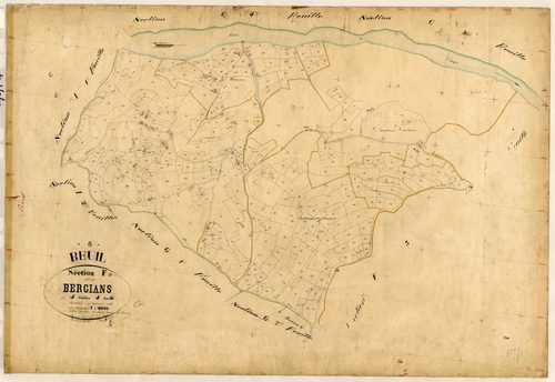 Bergians. - Plan de section, F4