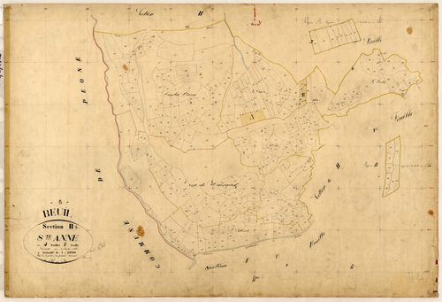 Sainte Anne. - Plan de section, H2