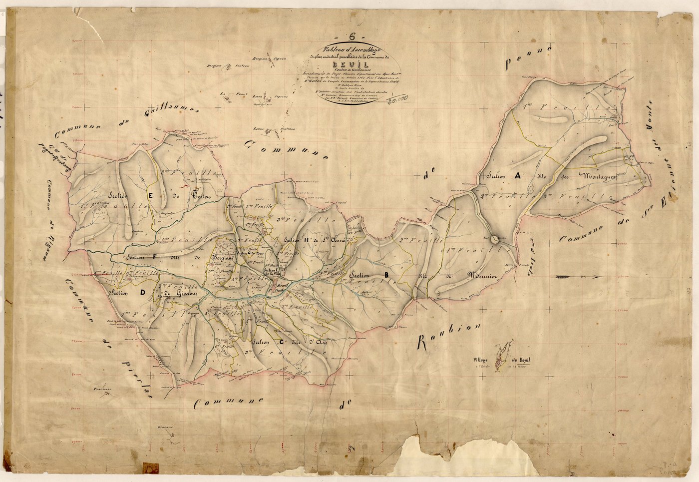 Tableau d'assemblage. - TA