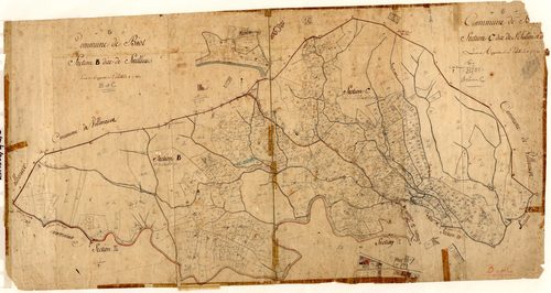 Soullieres (B) / Saint Julien (C). - Plan de section, B/C