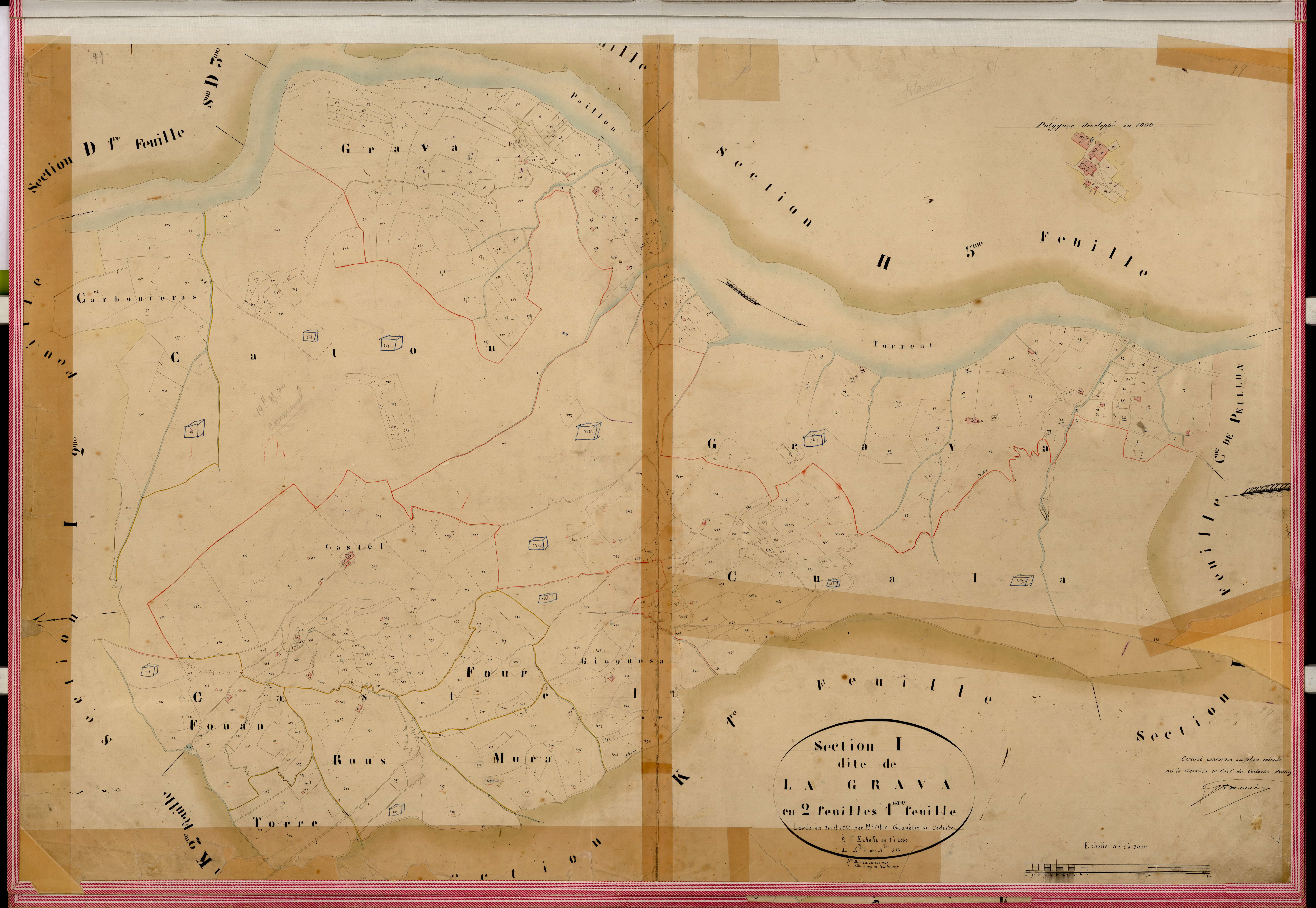 La Grava. - Plan de section, I1