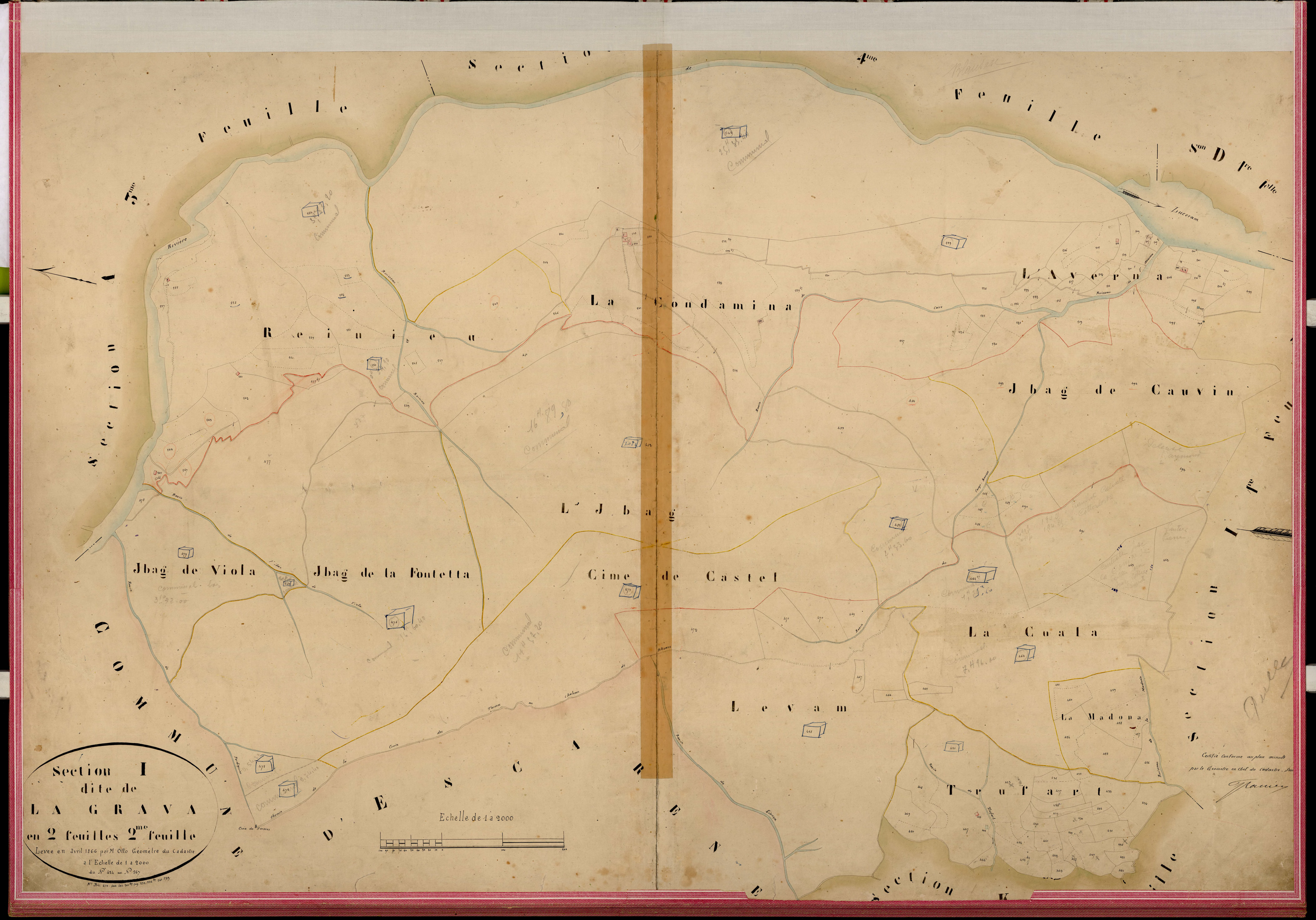 La Grava. - Plan de section, I2