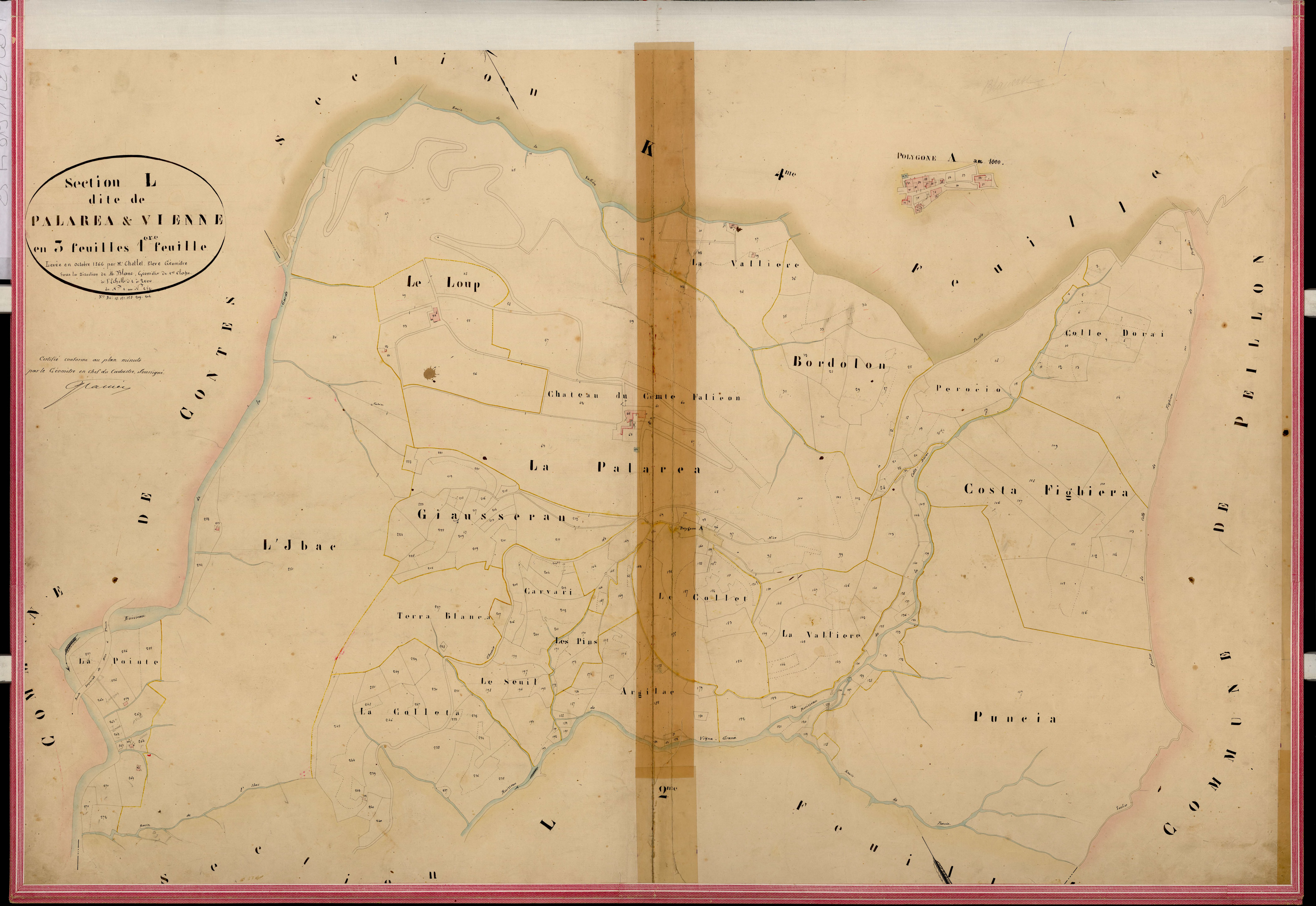 Palarea et Vienne. - Plan de section, L1