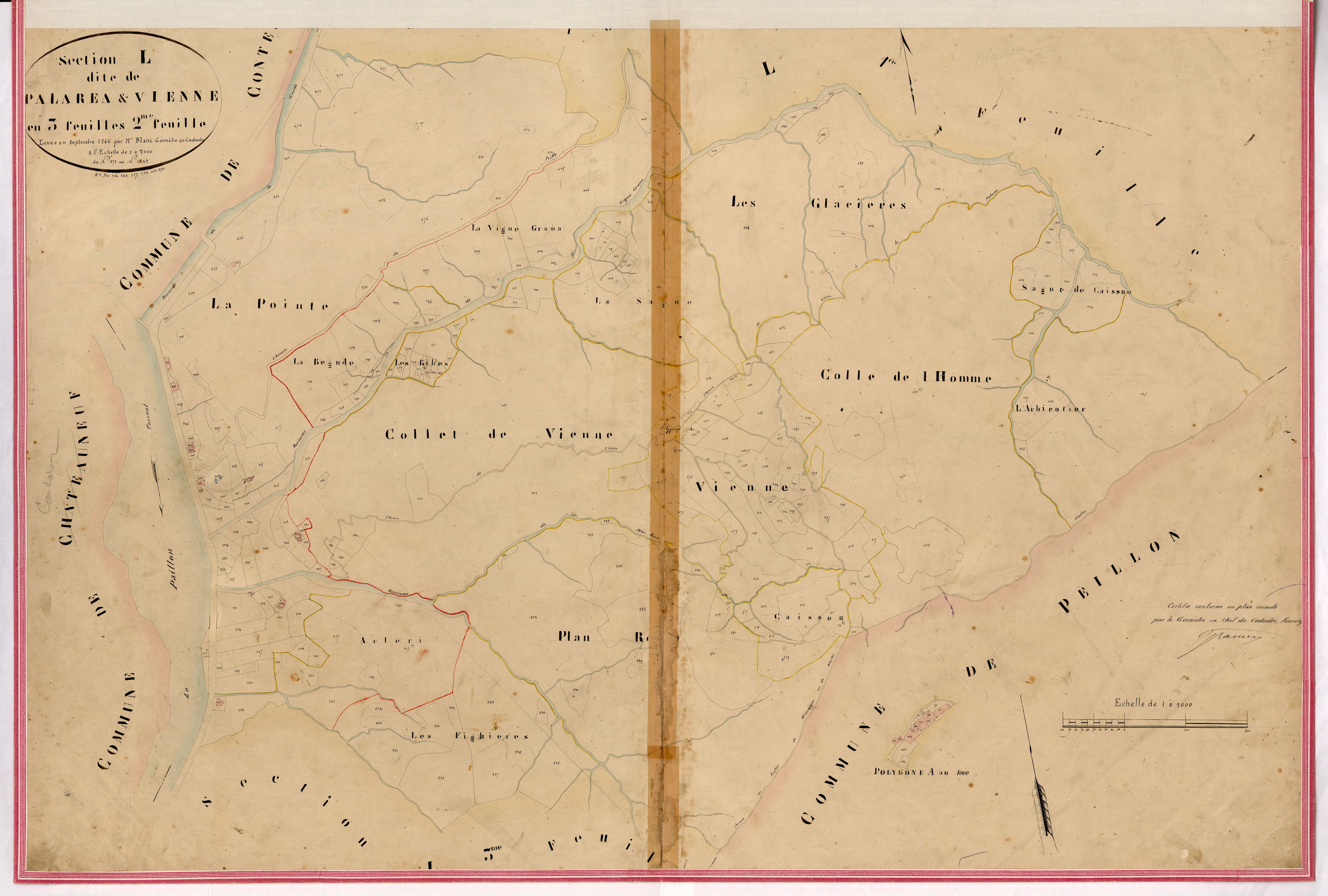 Palarea et Vienne. - Plan de section, L2