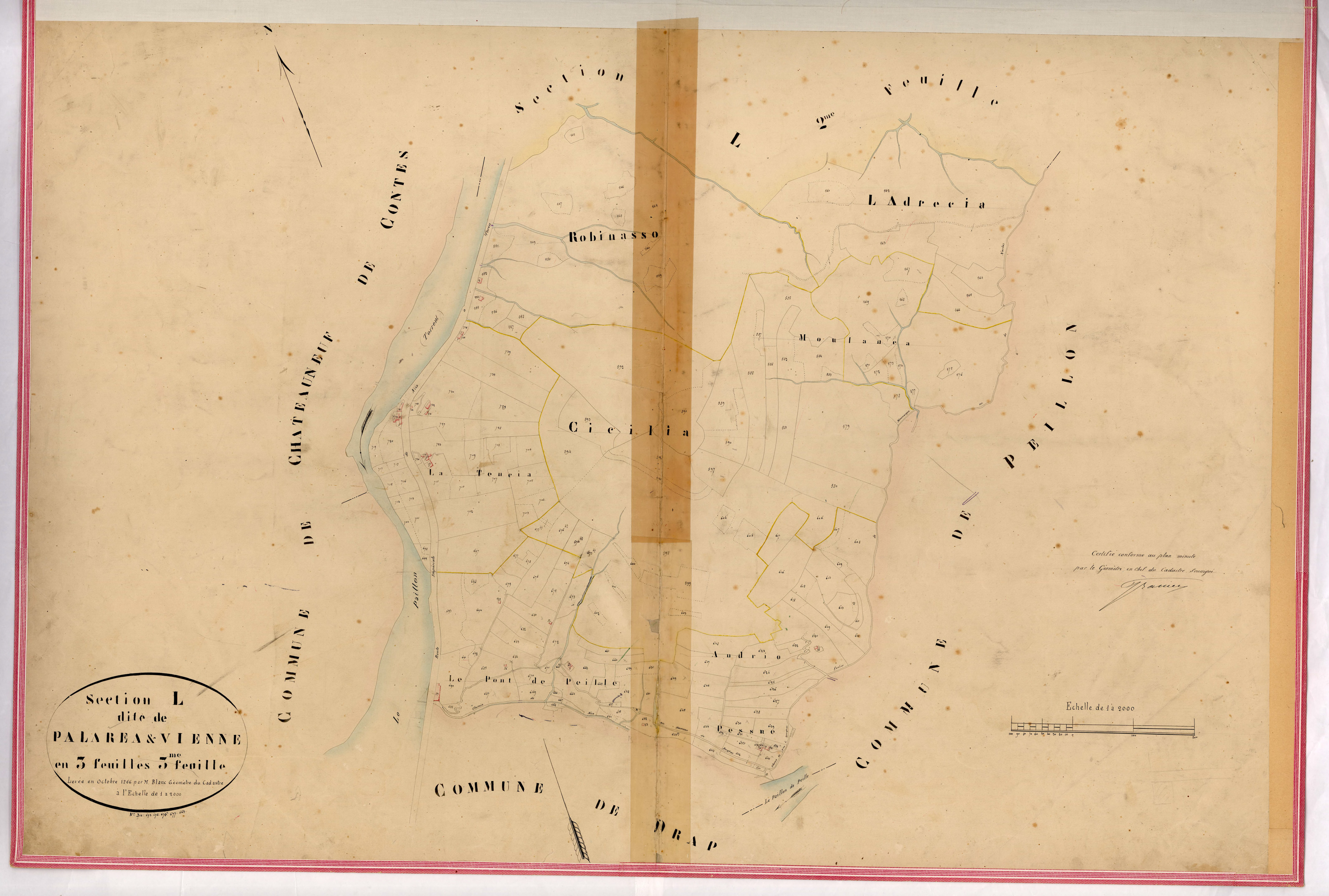 Palarea et Vienne. - Plan de section, L3