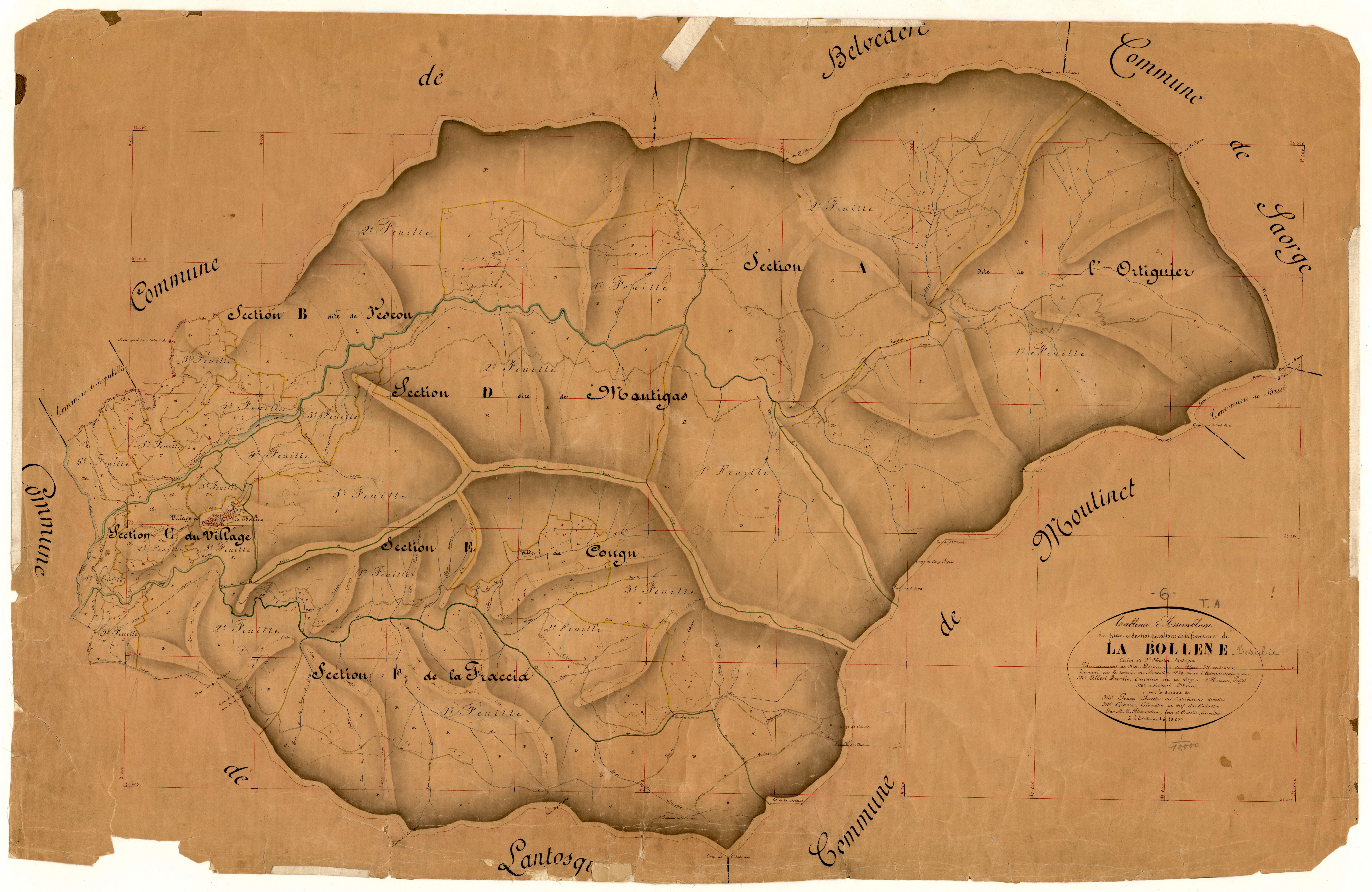 Tableau d'assemblage. - TA