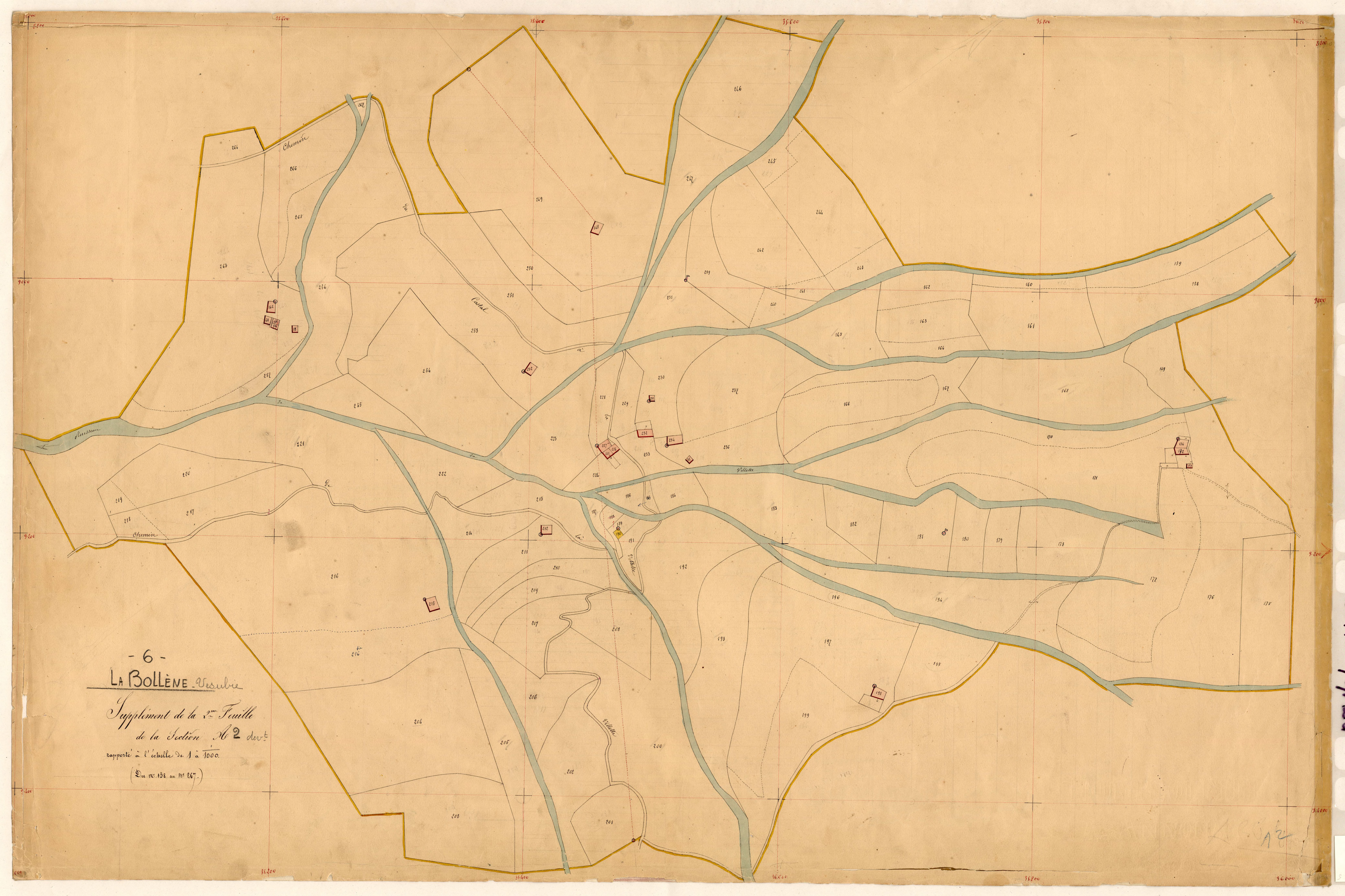 L'Ortiguier (développement). - Plan de section, A2(d)