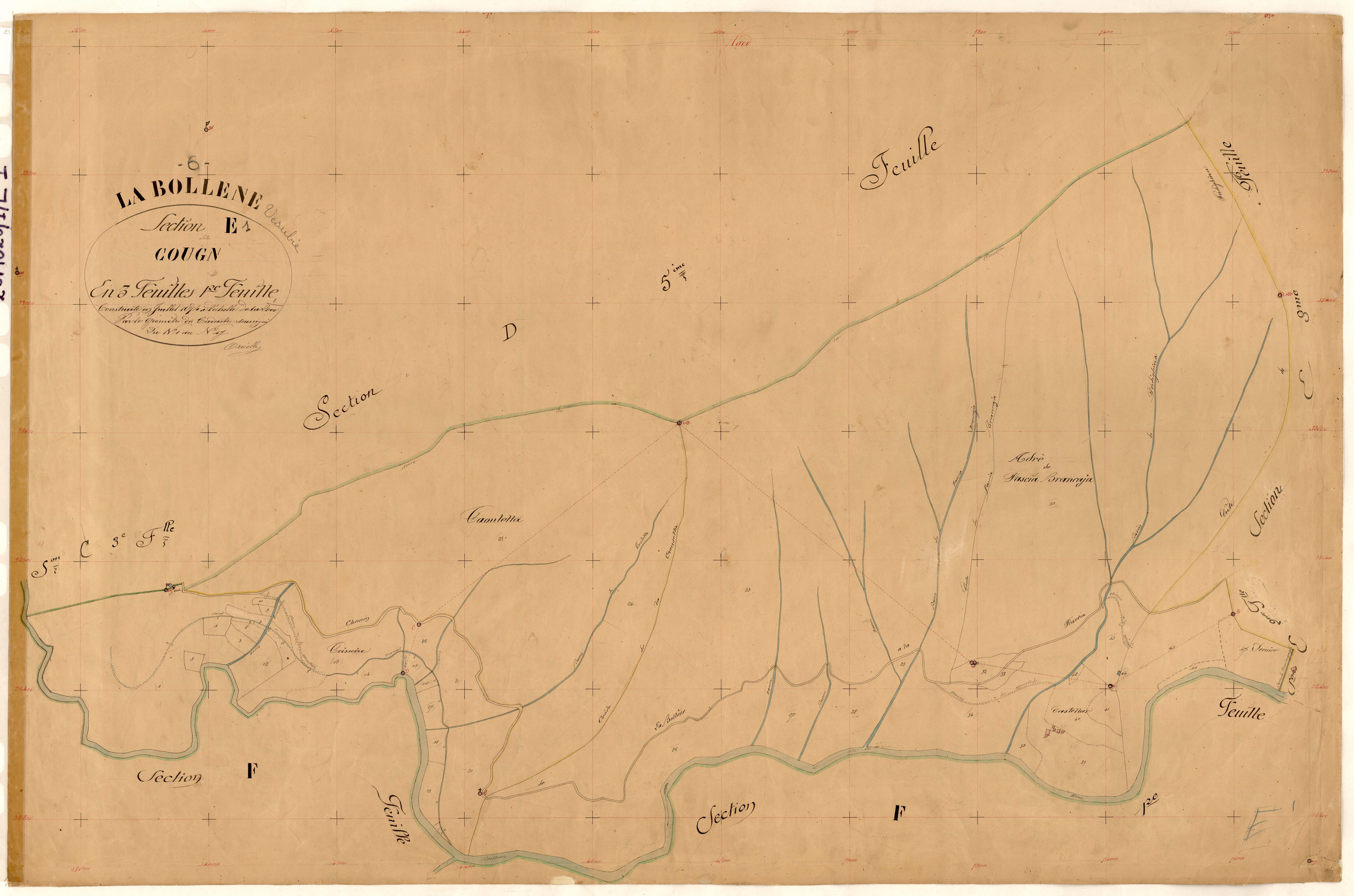 Cougn. - Plan de section, E1
