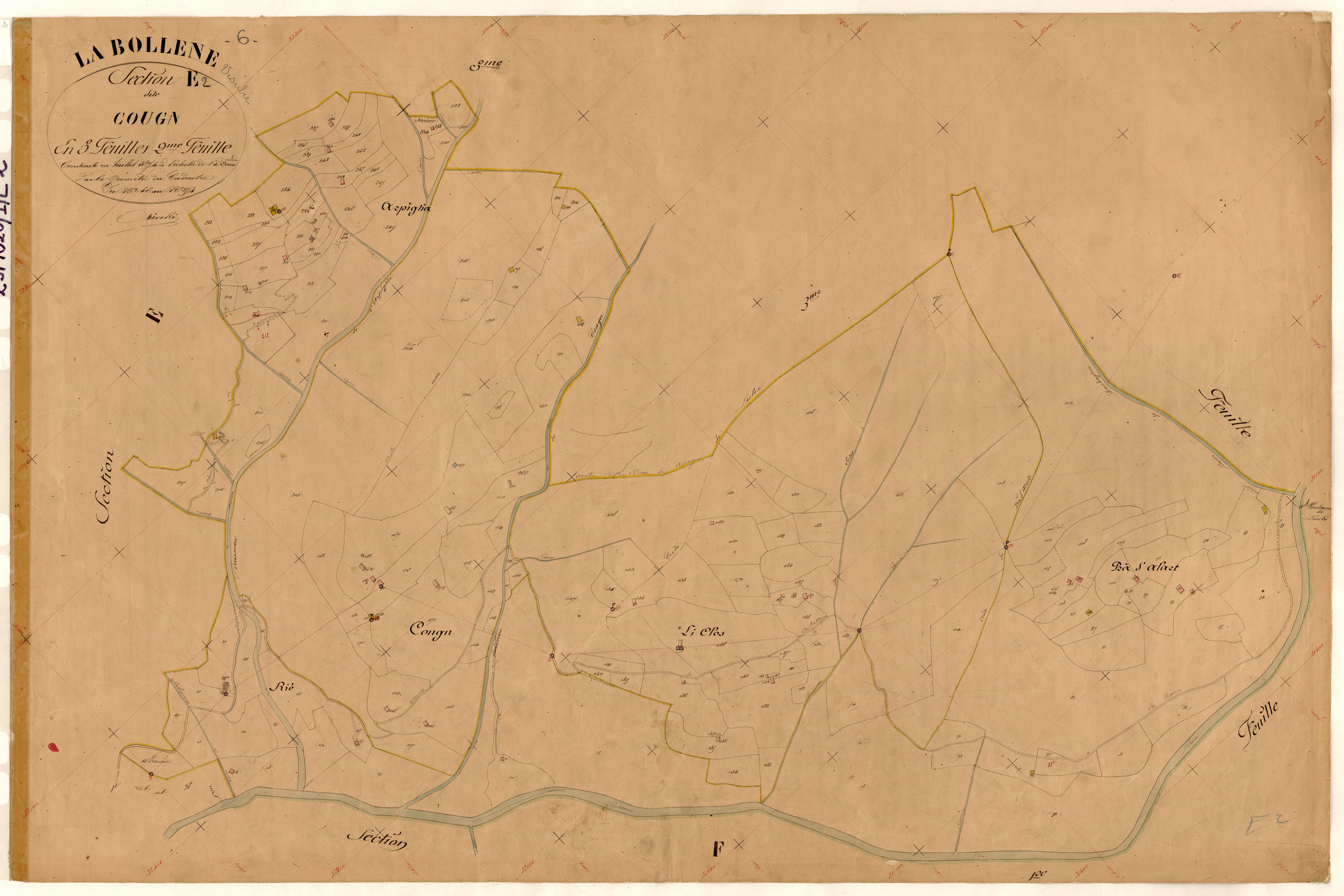 Cougn. - Plan de section, E2