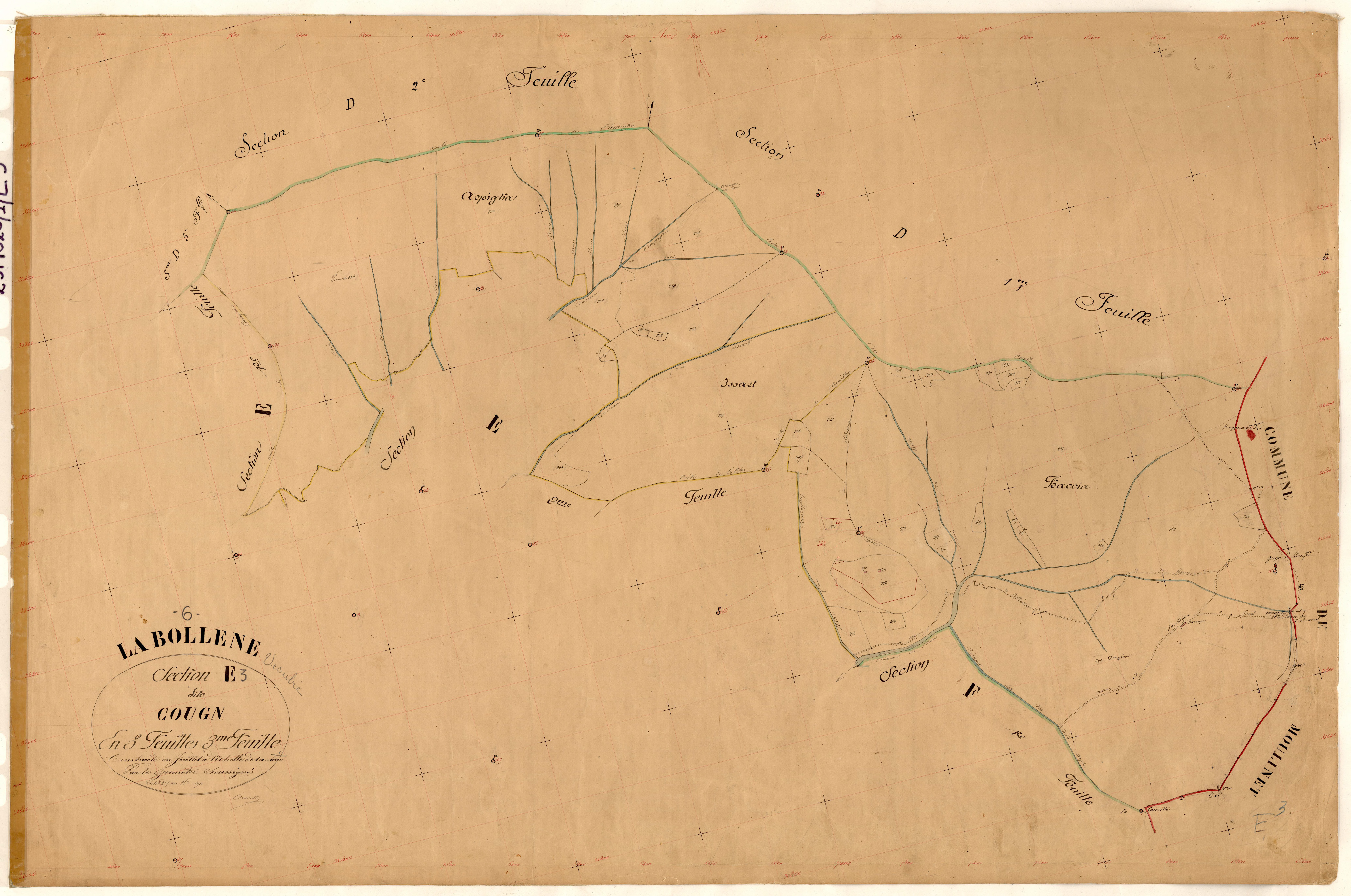 Cougn. - Plan de section, E3