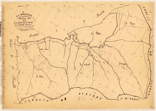 L'Ortiguier. - Plan de section, A1