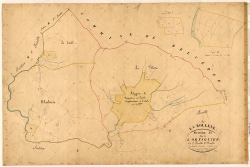 L'Ortiguier. - Plan de section, A2