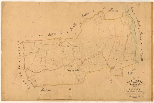 Veseu. - Plan de section, B5