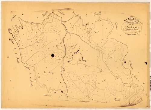 Le Village. - Plan de section, C2