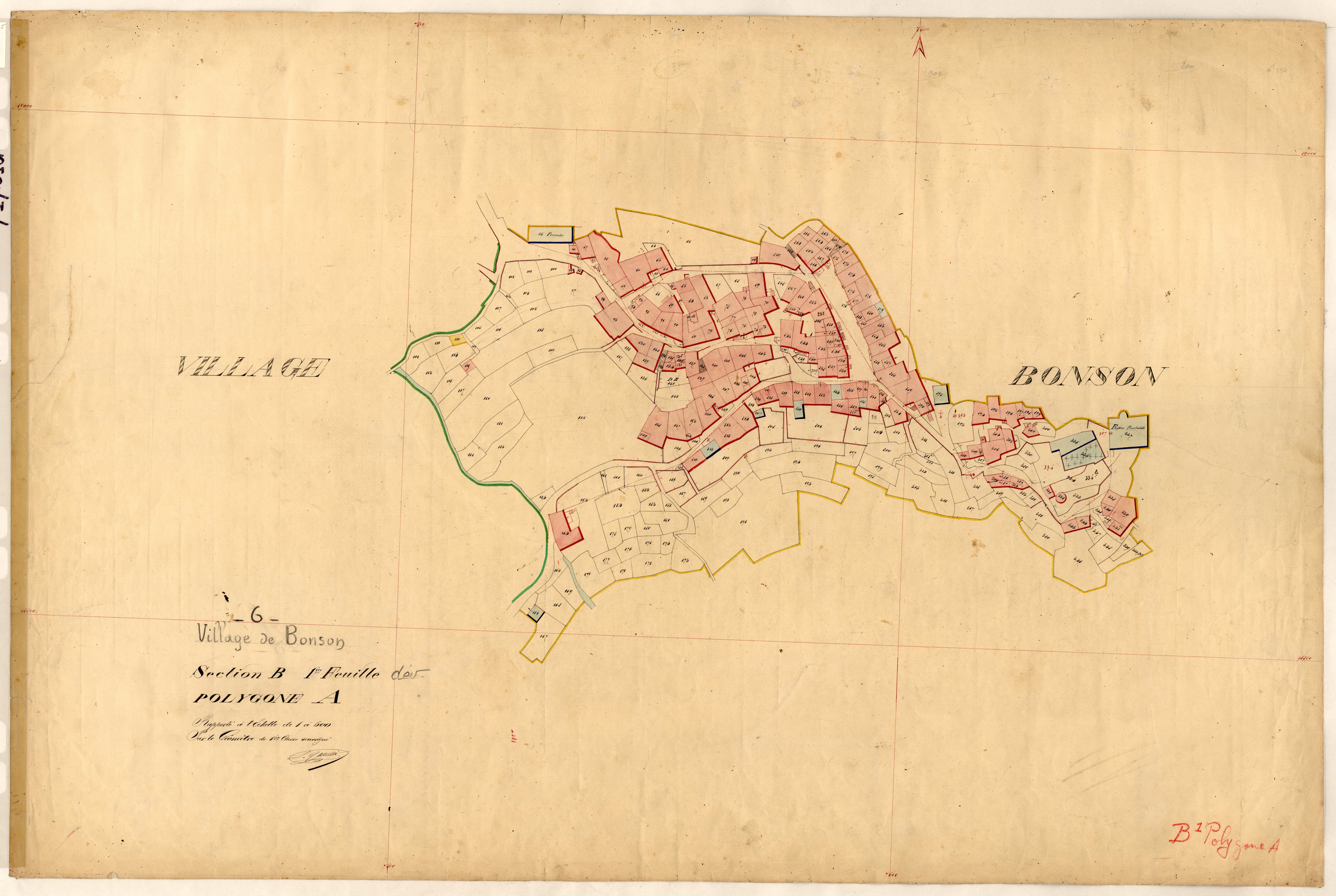 La Ville (développement). - Plan de section, B1(d)