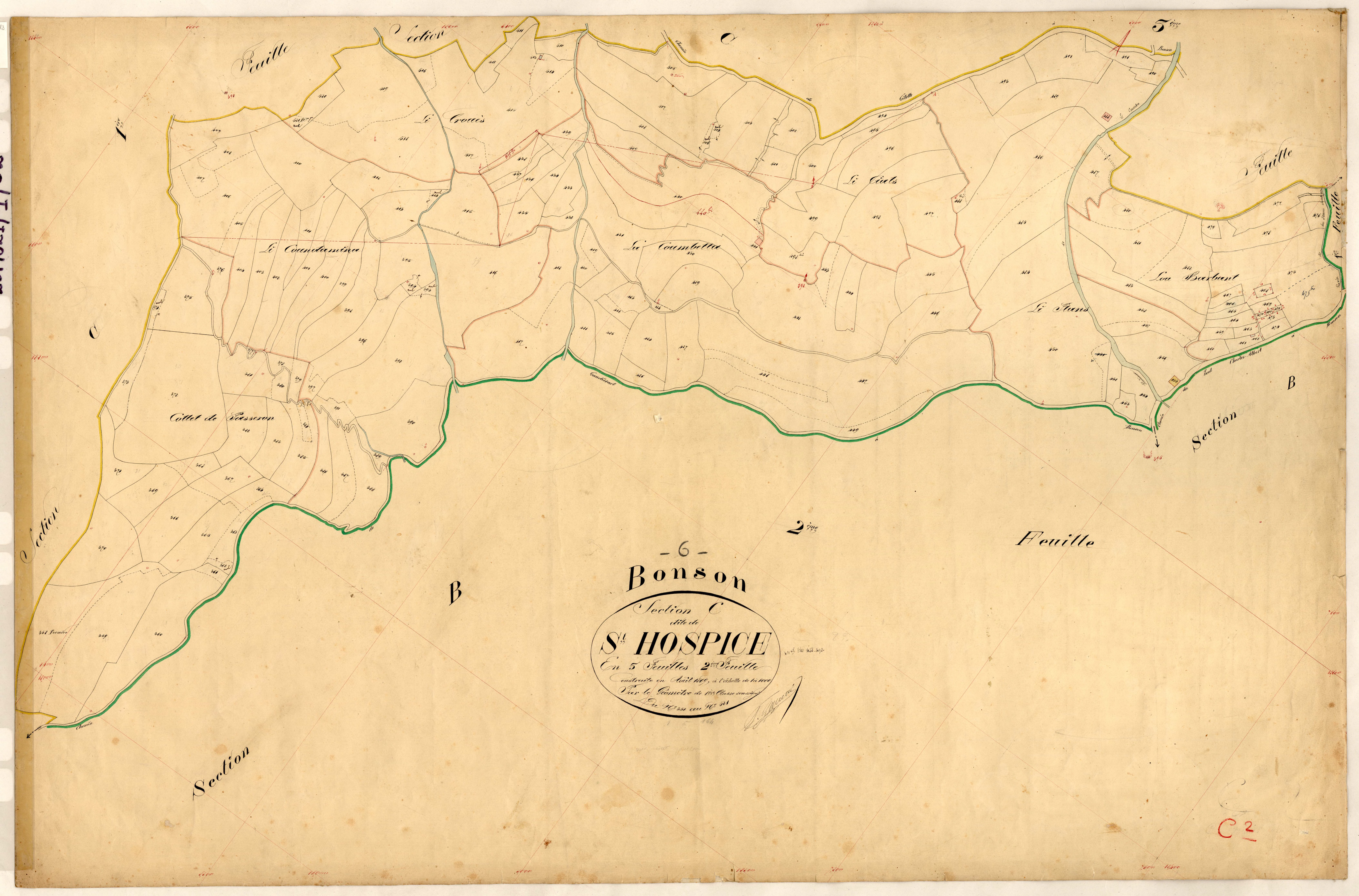 Saint Hospice. - Plan de section, C2