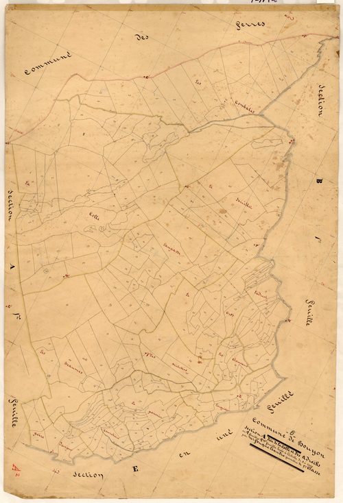 La Colle et les Adrechs. - Plan de section, A2