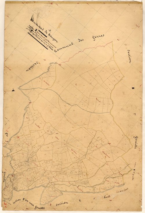 Le Moul et Vermenouos. - Plan de section, B1