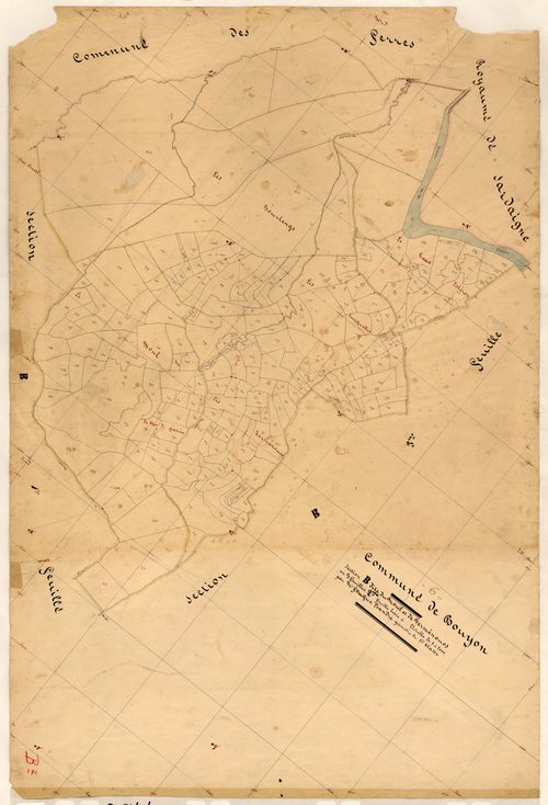 Le Moul et Vermenouos. - Plan de section, B2