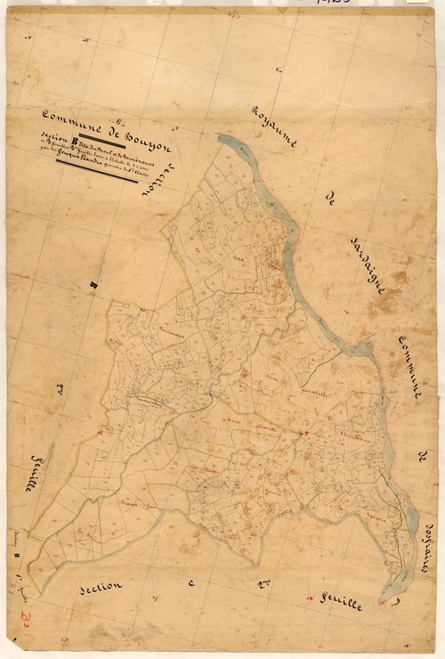 Le Moul et Vermenouos. - Plan de section, B3