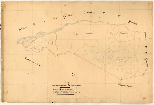 Berdine. - Plan de section, D1