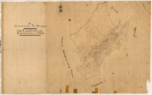 Bouyon. - Plan de section, F