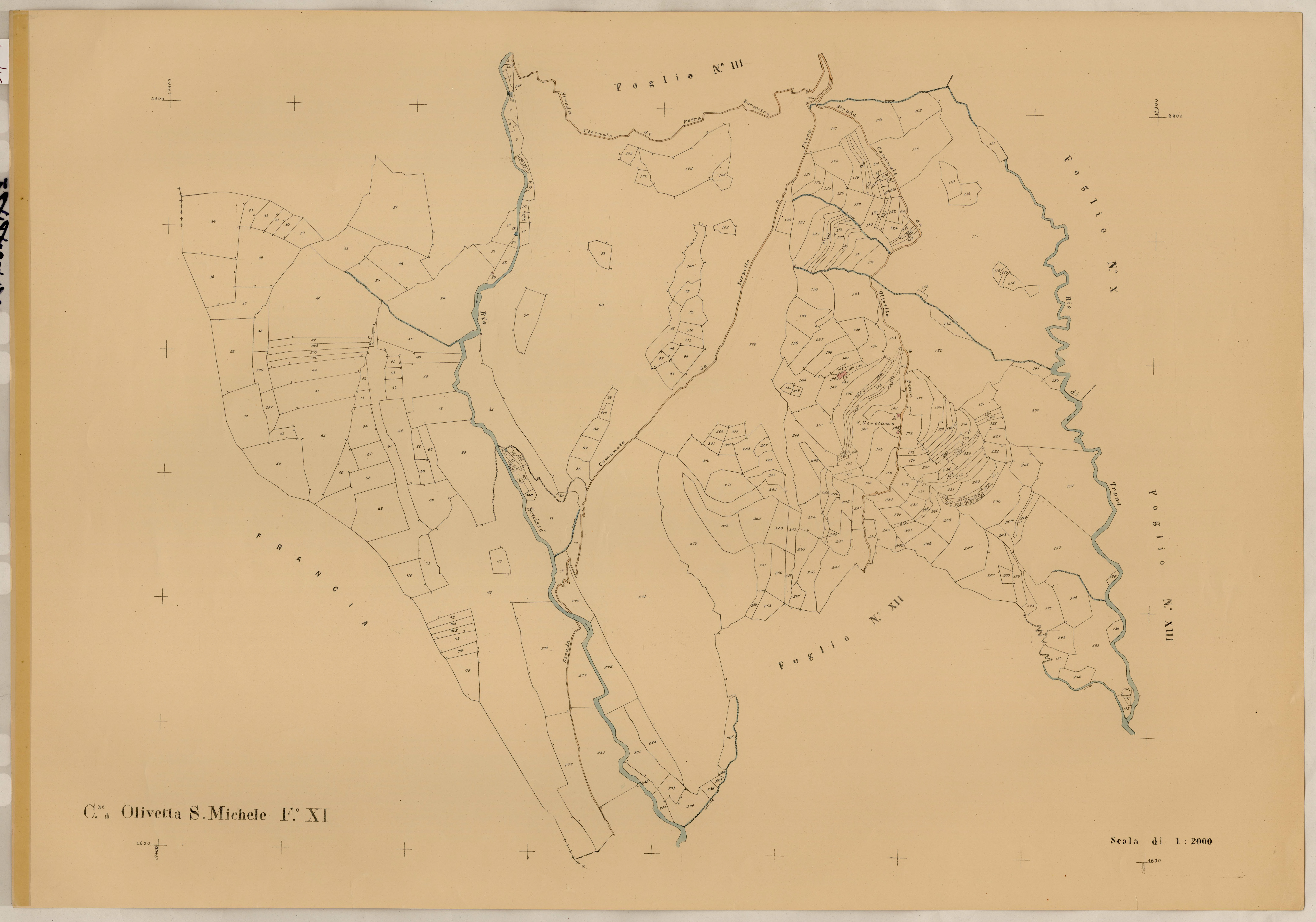 Plan de section, XI