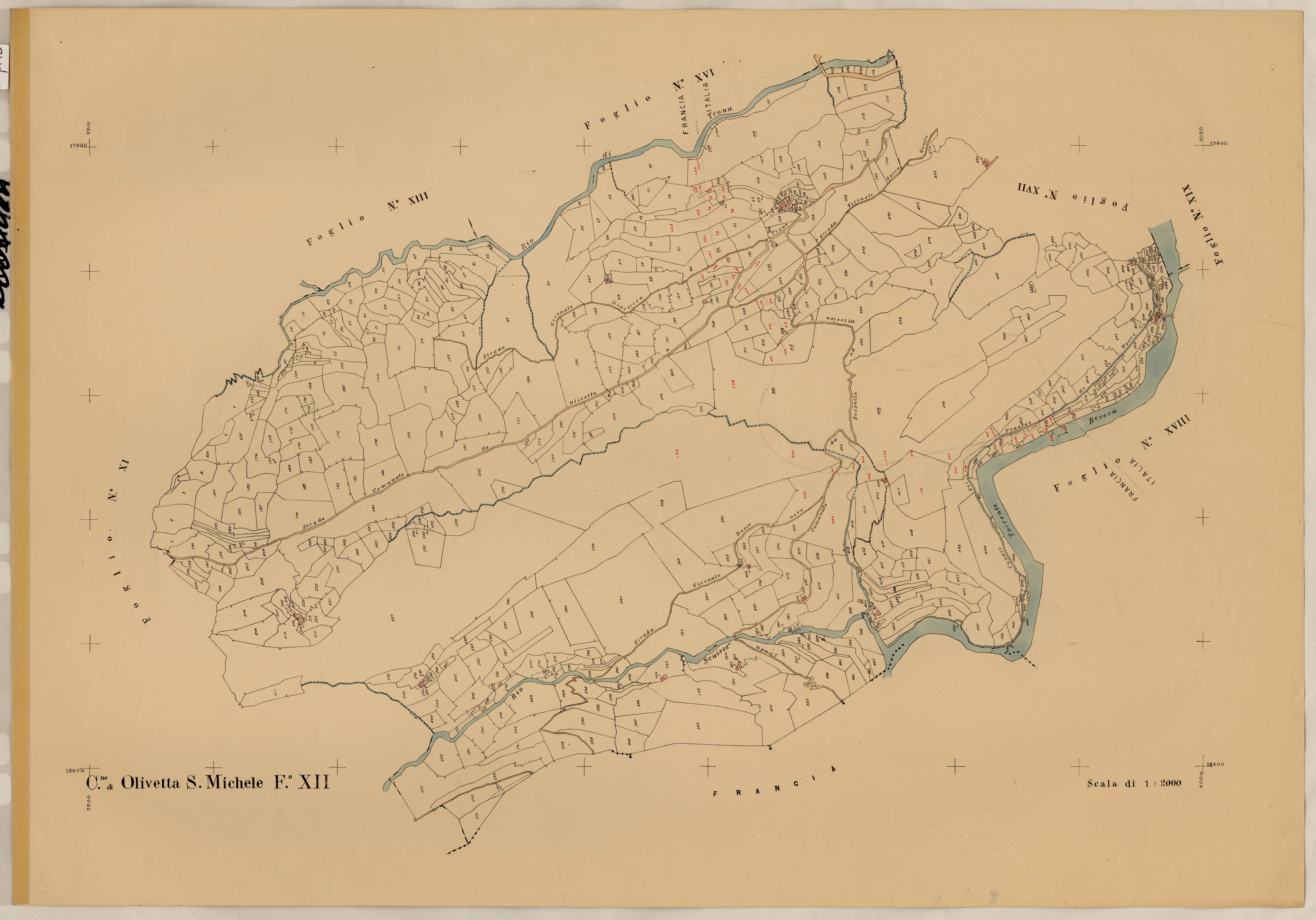 Plan de section, XII