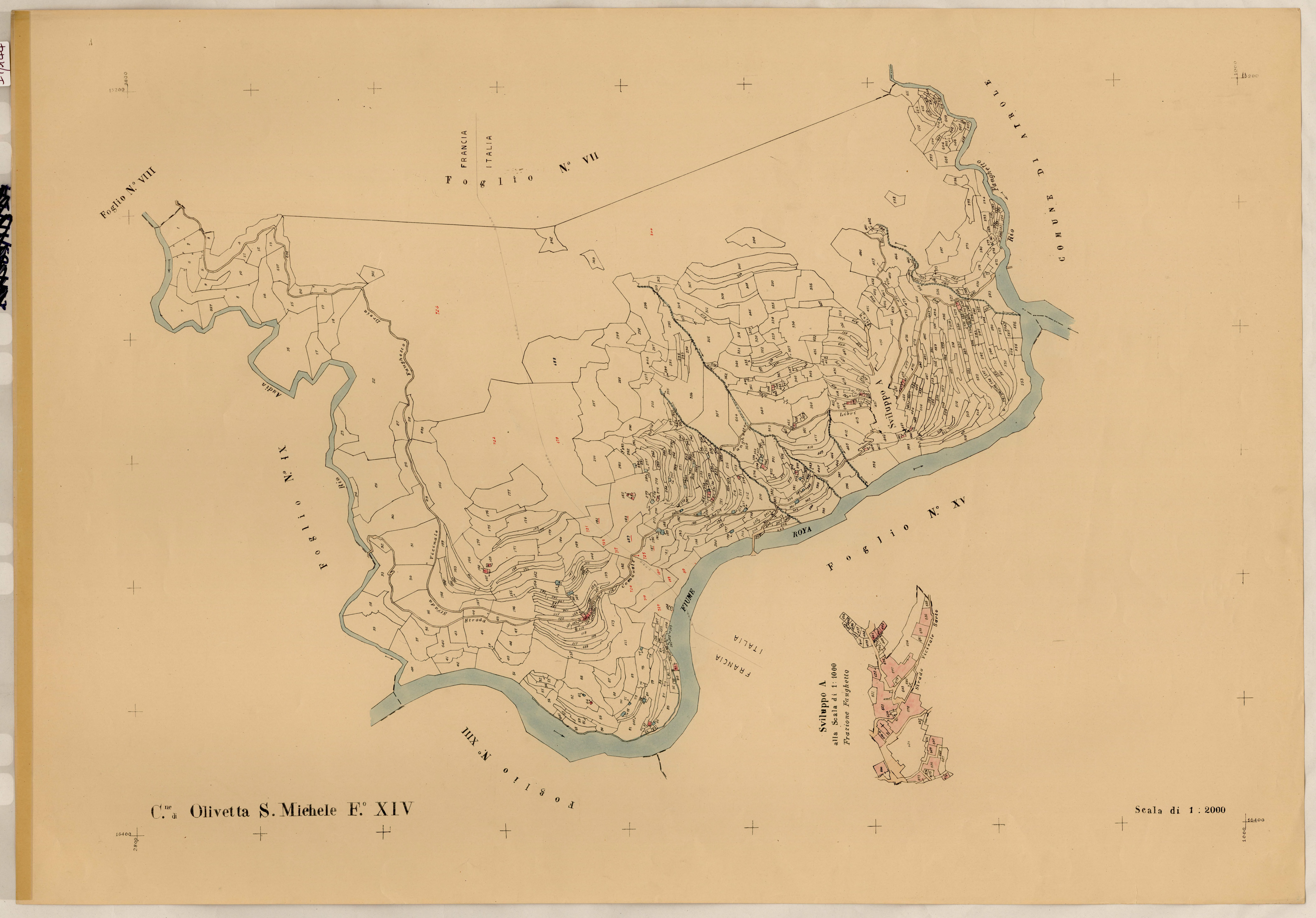 Plan de section, XIV