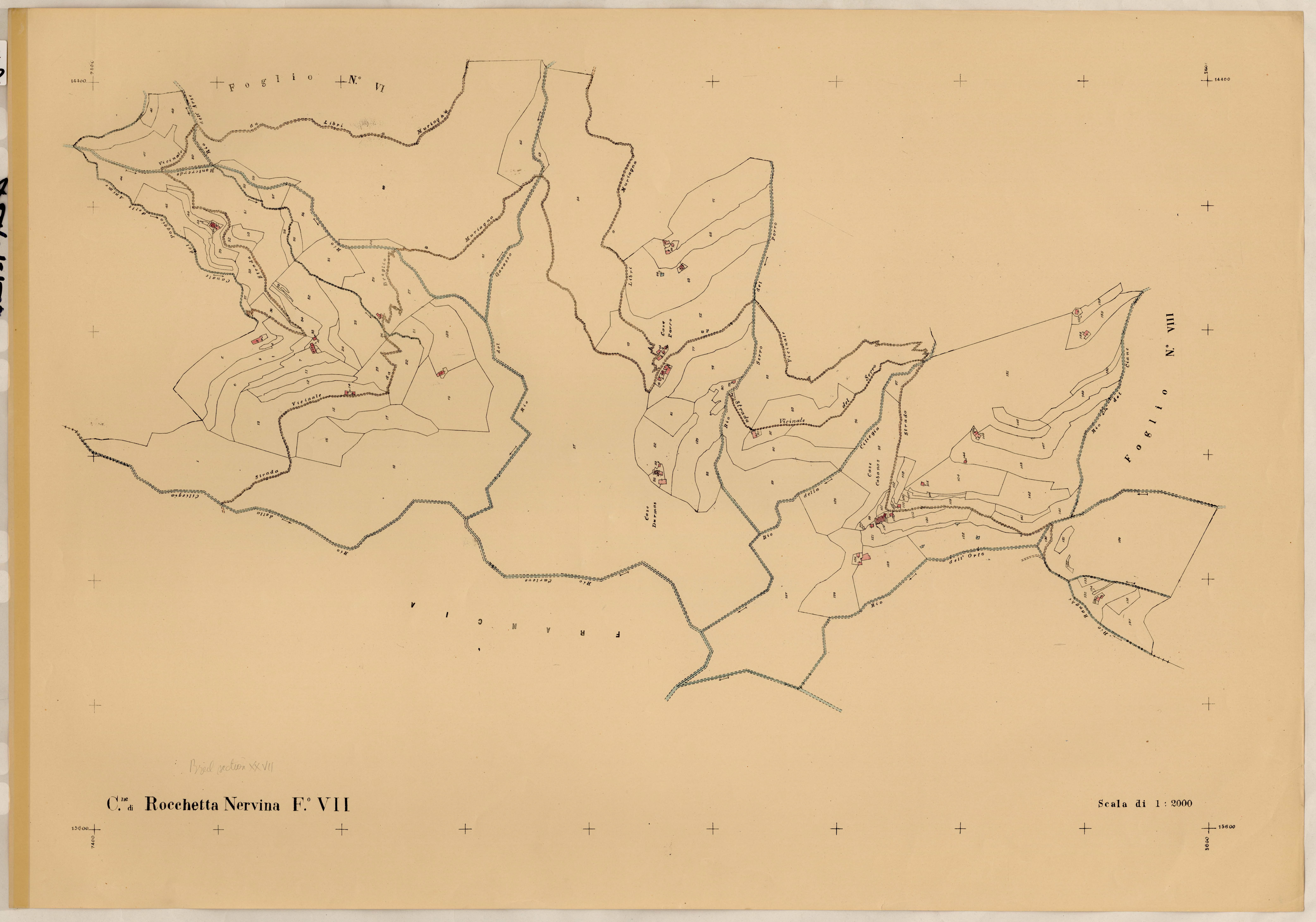 renumérotée XXVII. - Plan de section, VII