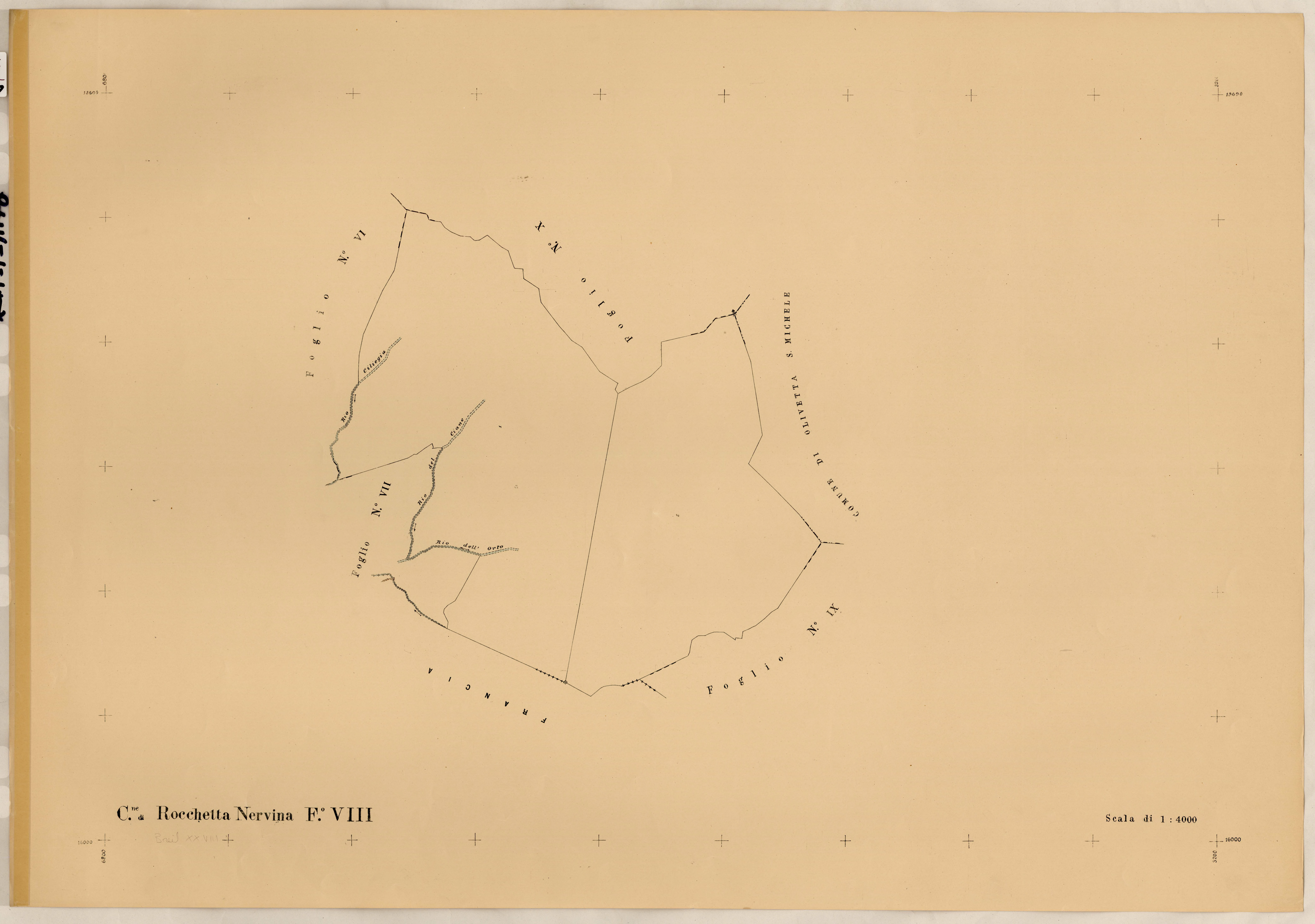 renumérotée XXVIII. - Plan de section, VIII