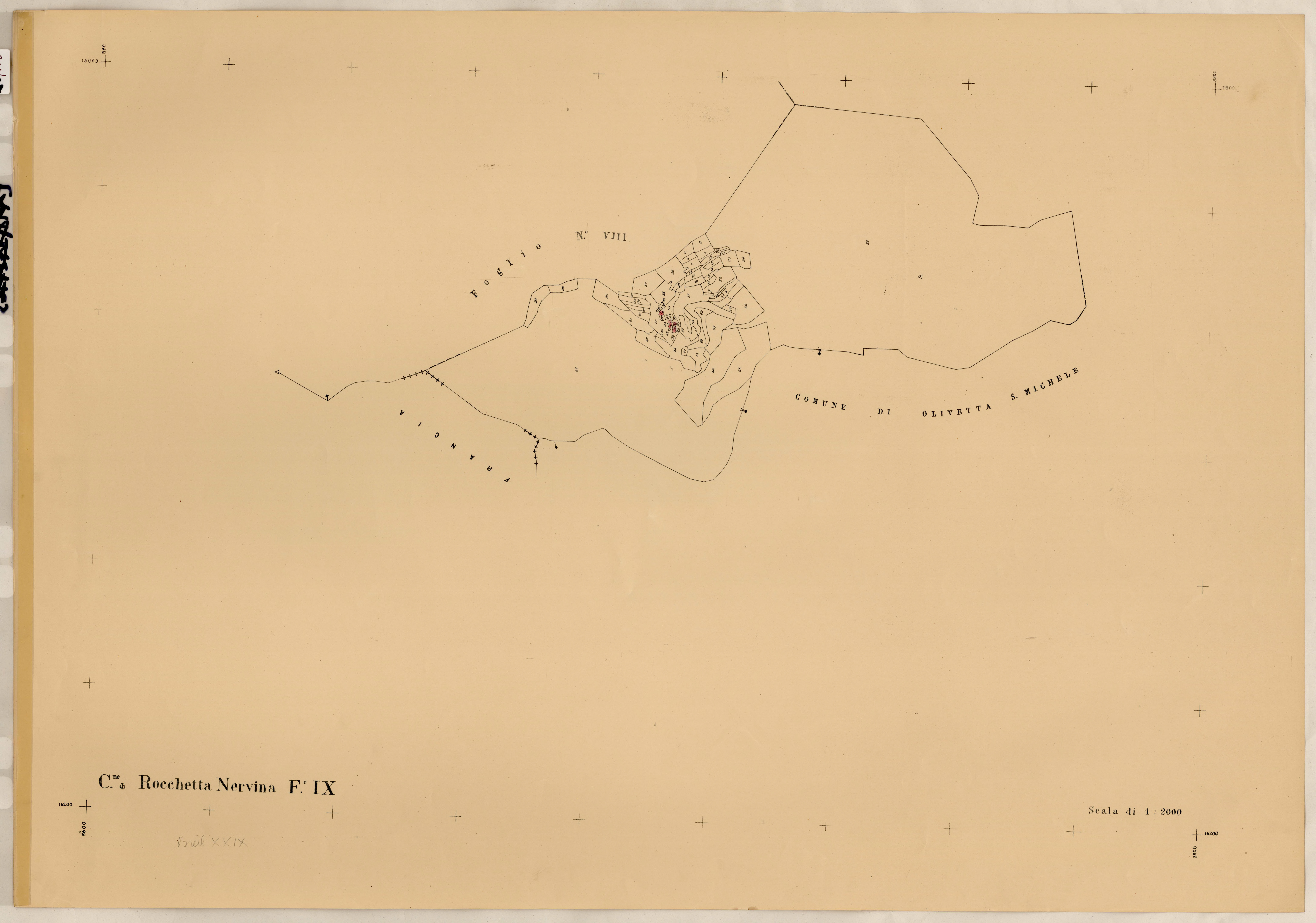 renumérotée XXIX. - Plan de section, IX
