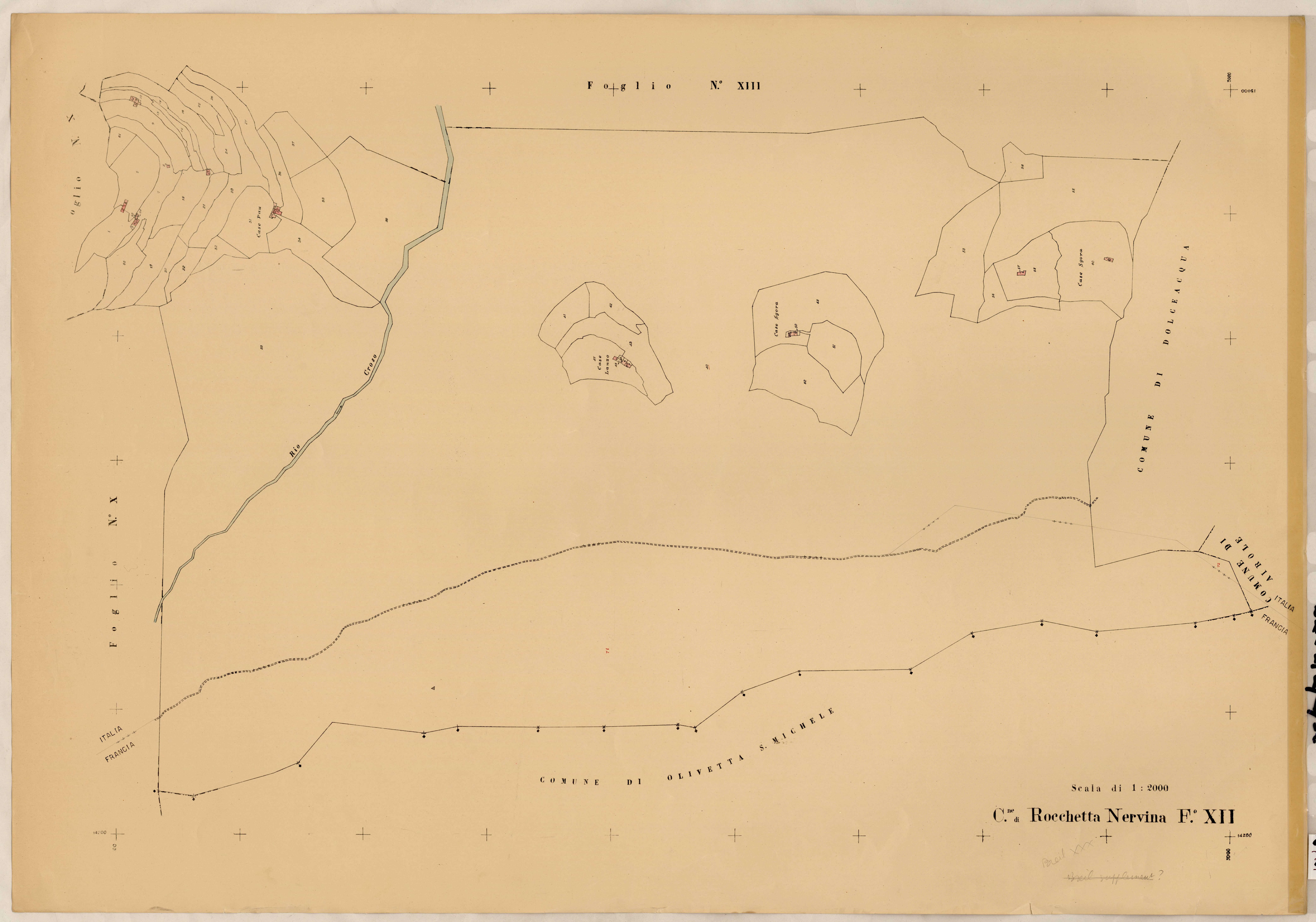 renumérotée XXX partie. - Plan de section, XII