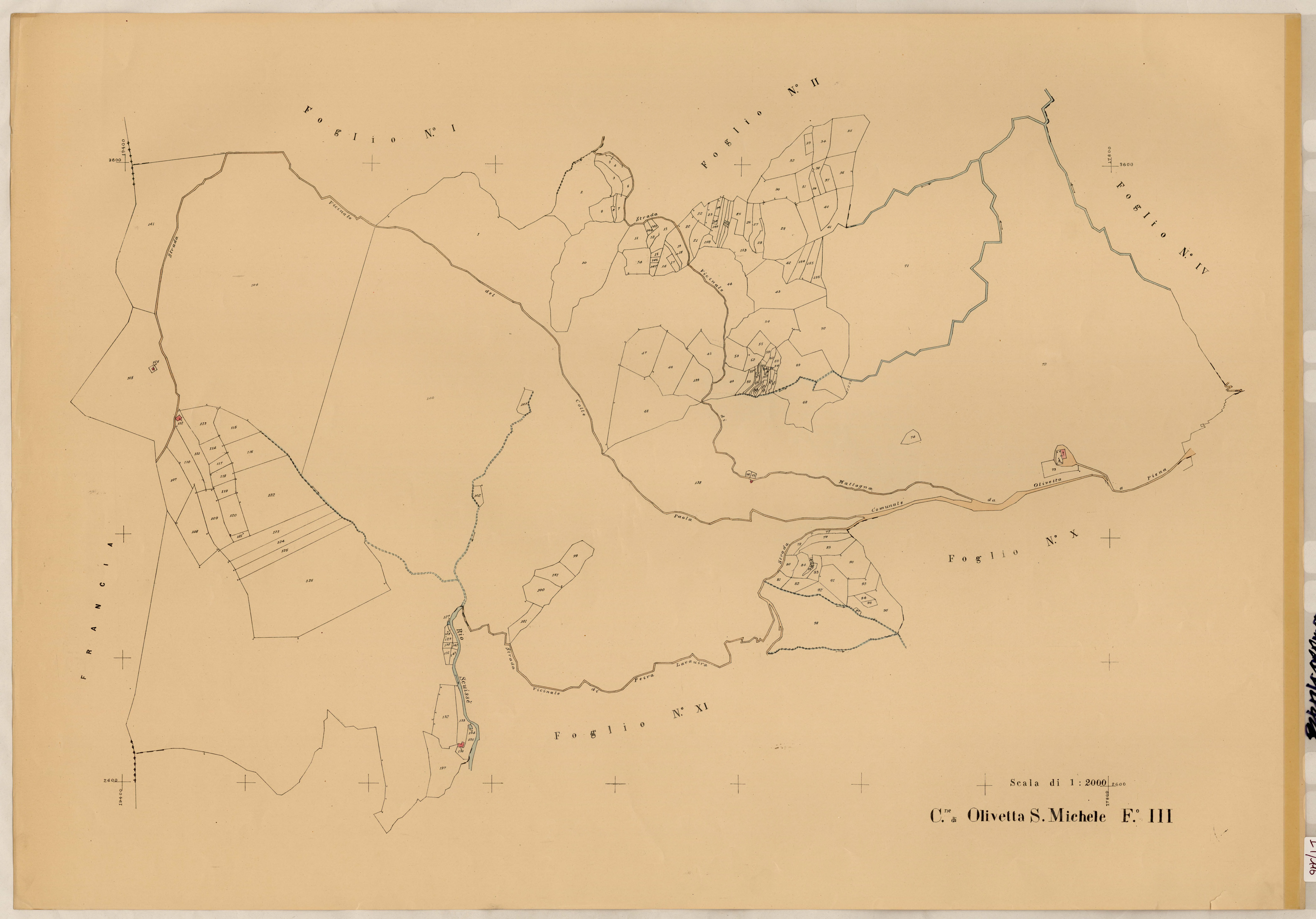 Plan de section, III