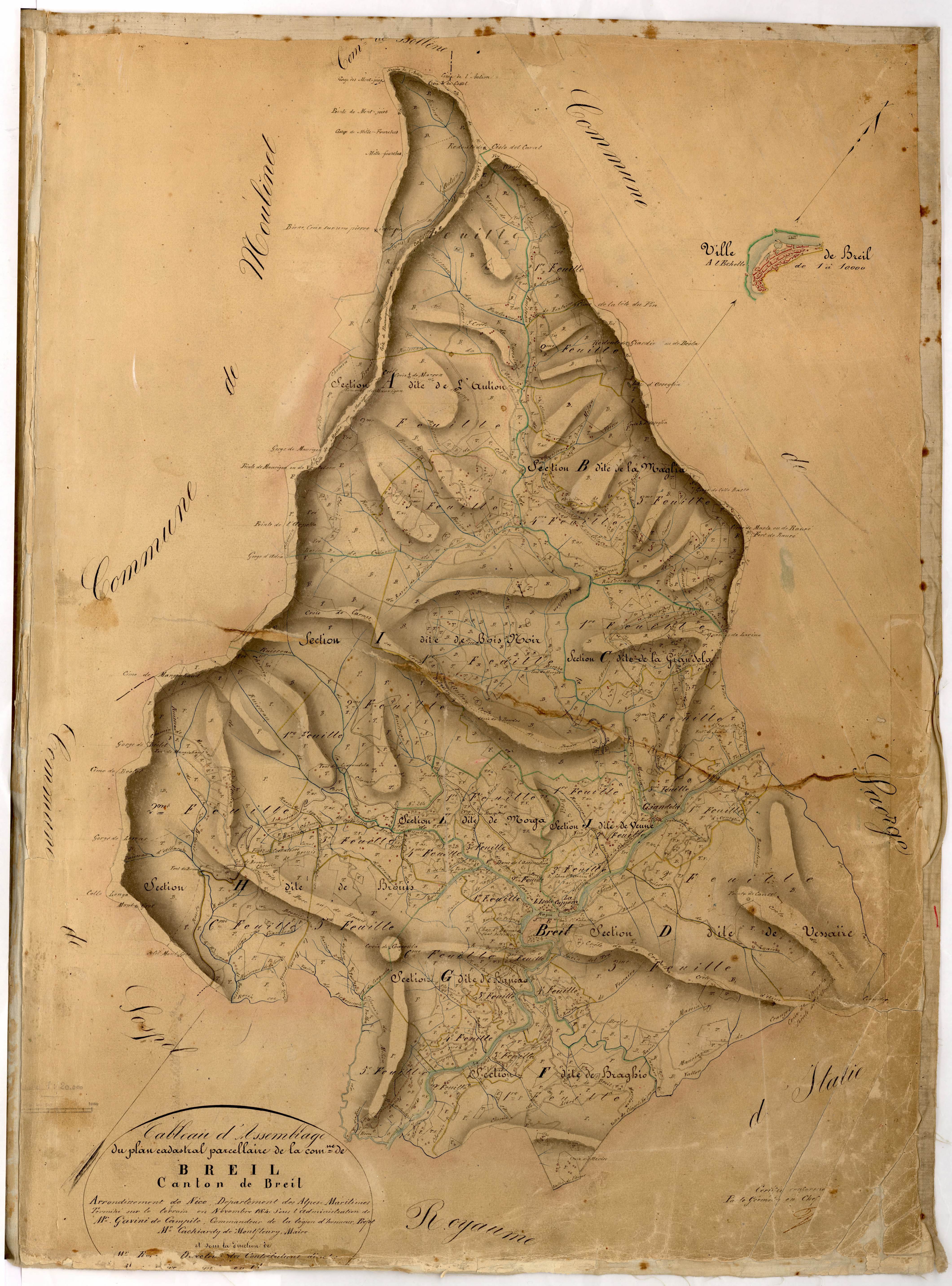 Tableau d'assemblage. - TA