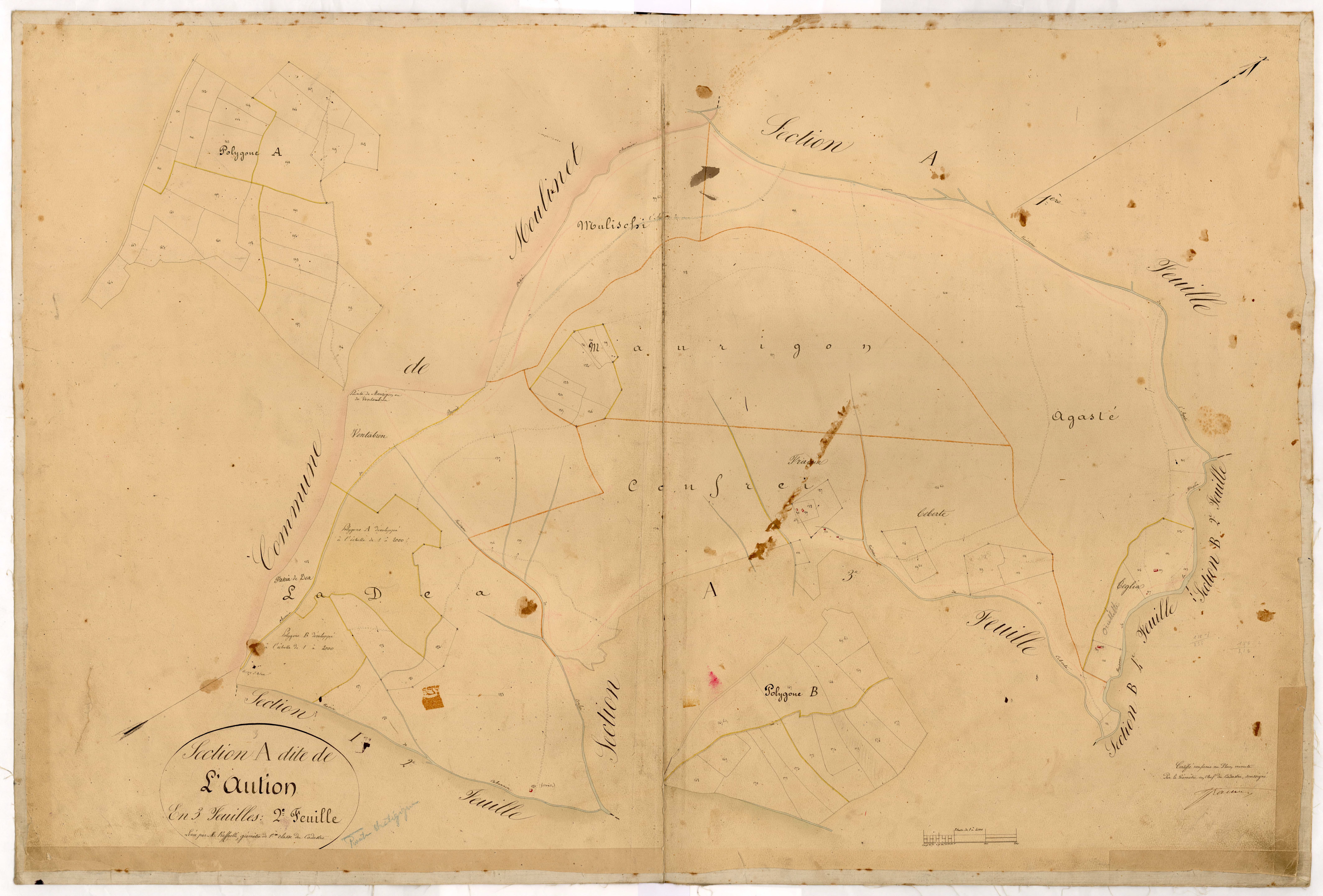 L'Aution. - Plan de section, A2