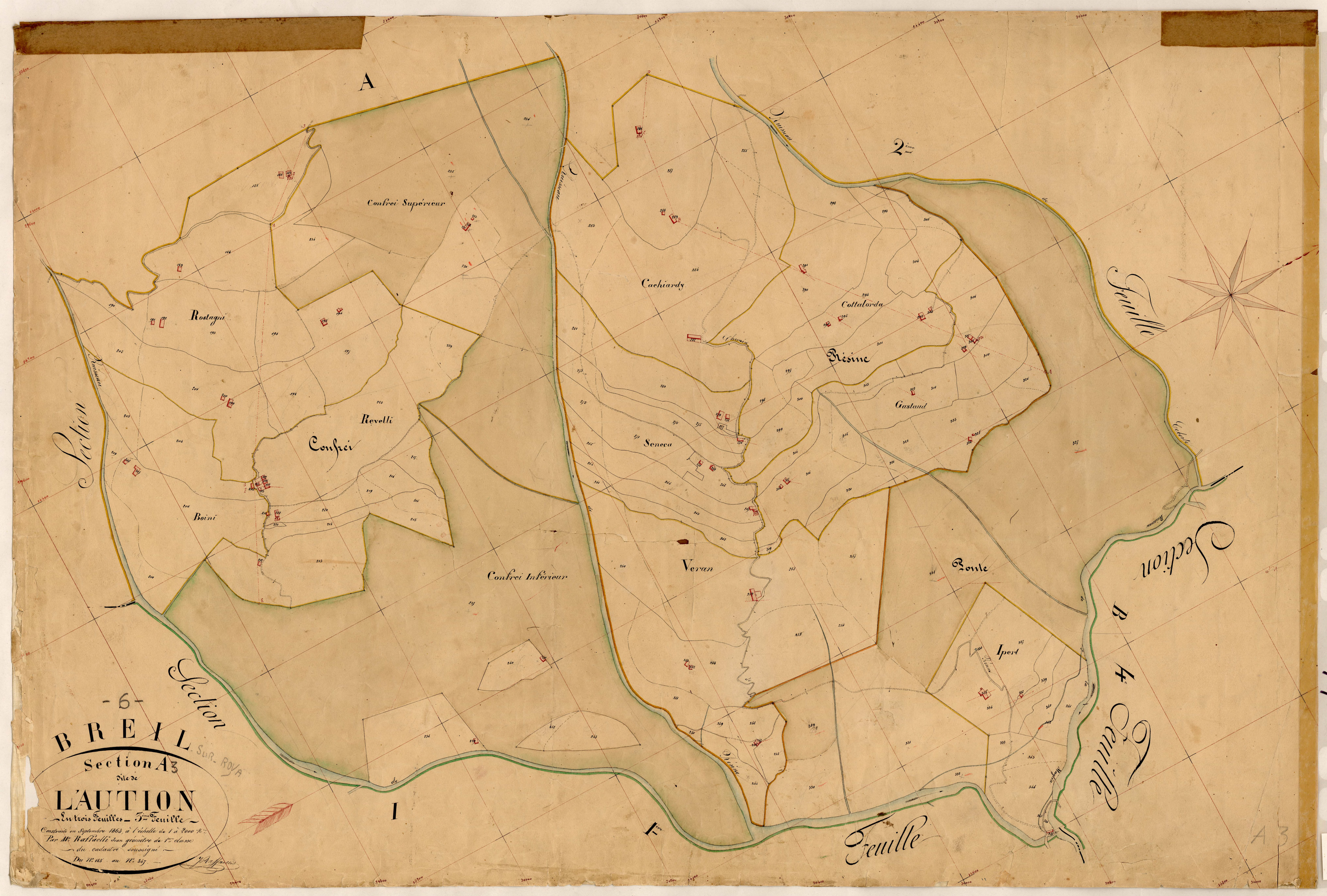 L'Aution. - Plan de section, A3