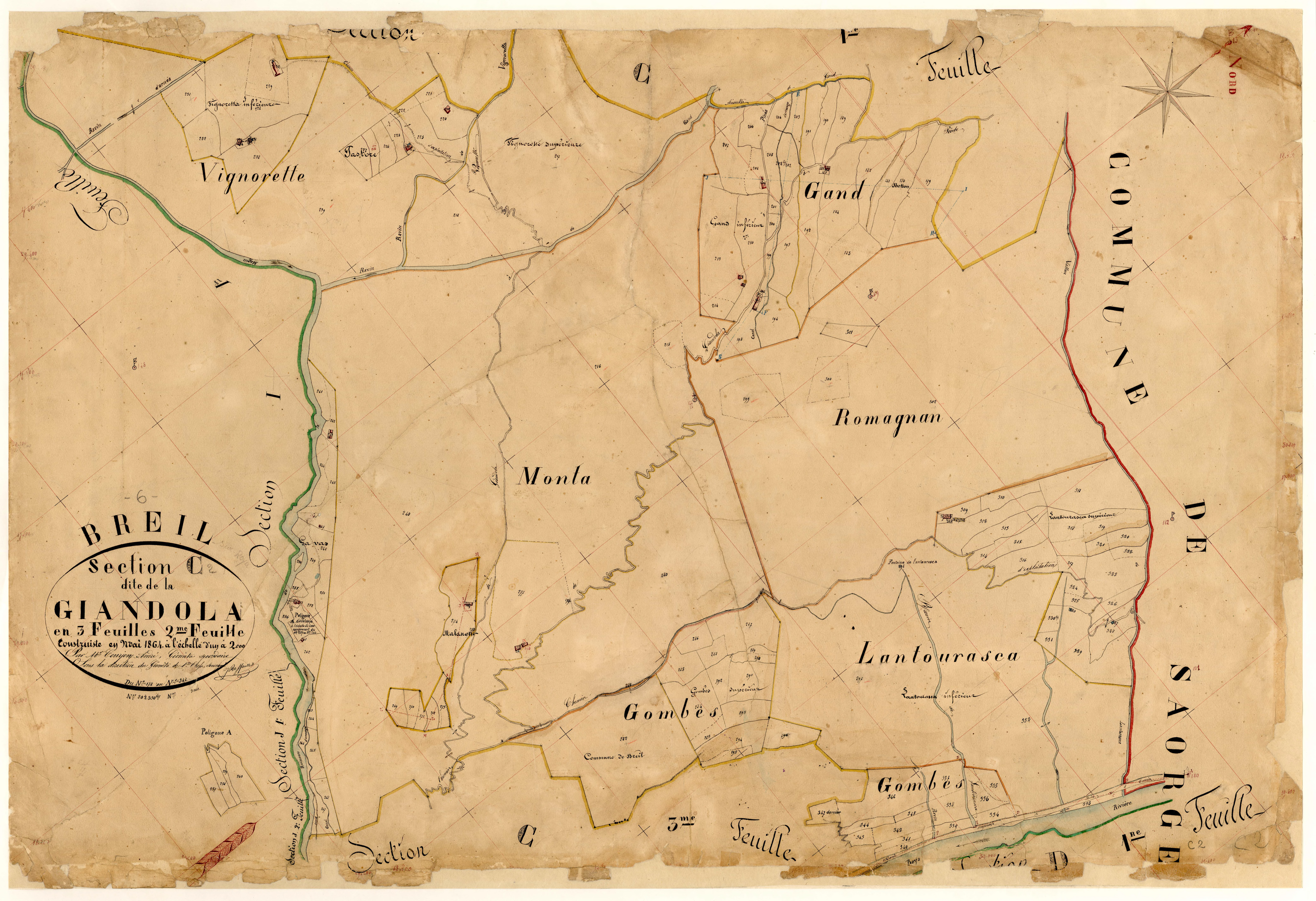 La Giandola. - Plan de section, C2