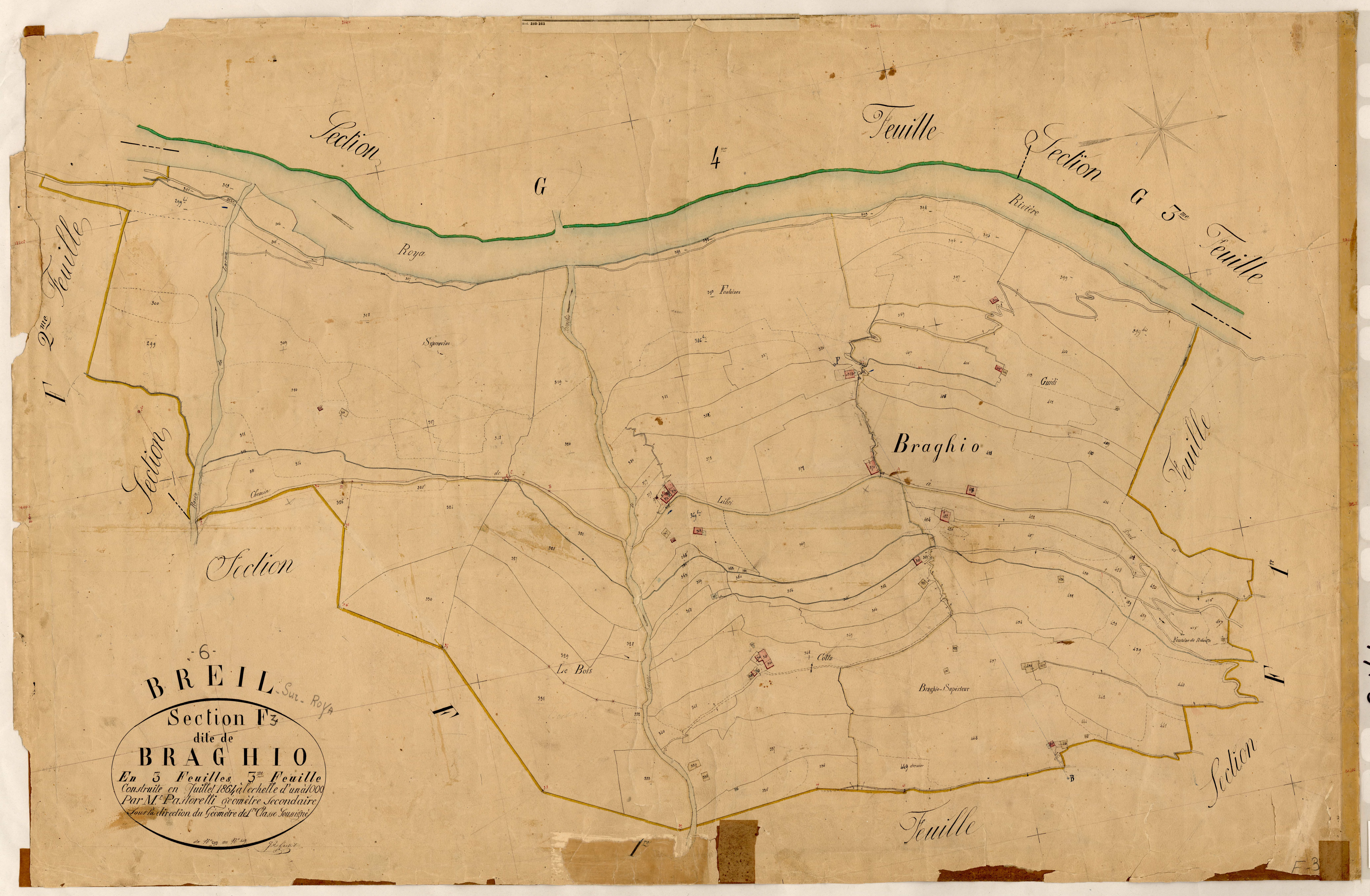 Braghio. - Plan de section, F3