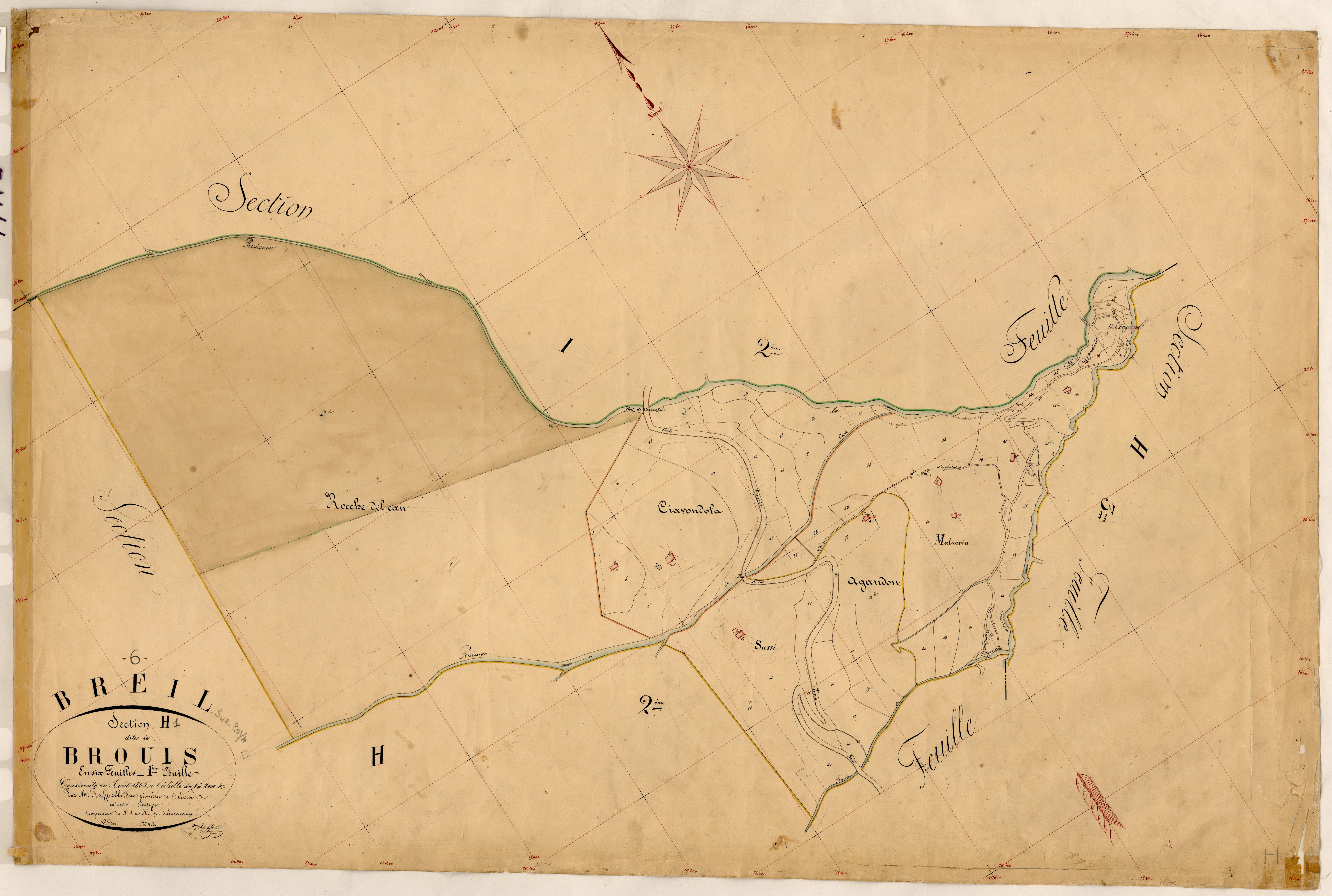 Brouis. - Plan de section, H1