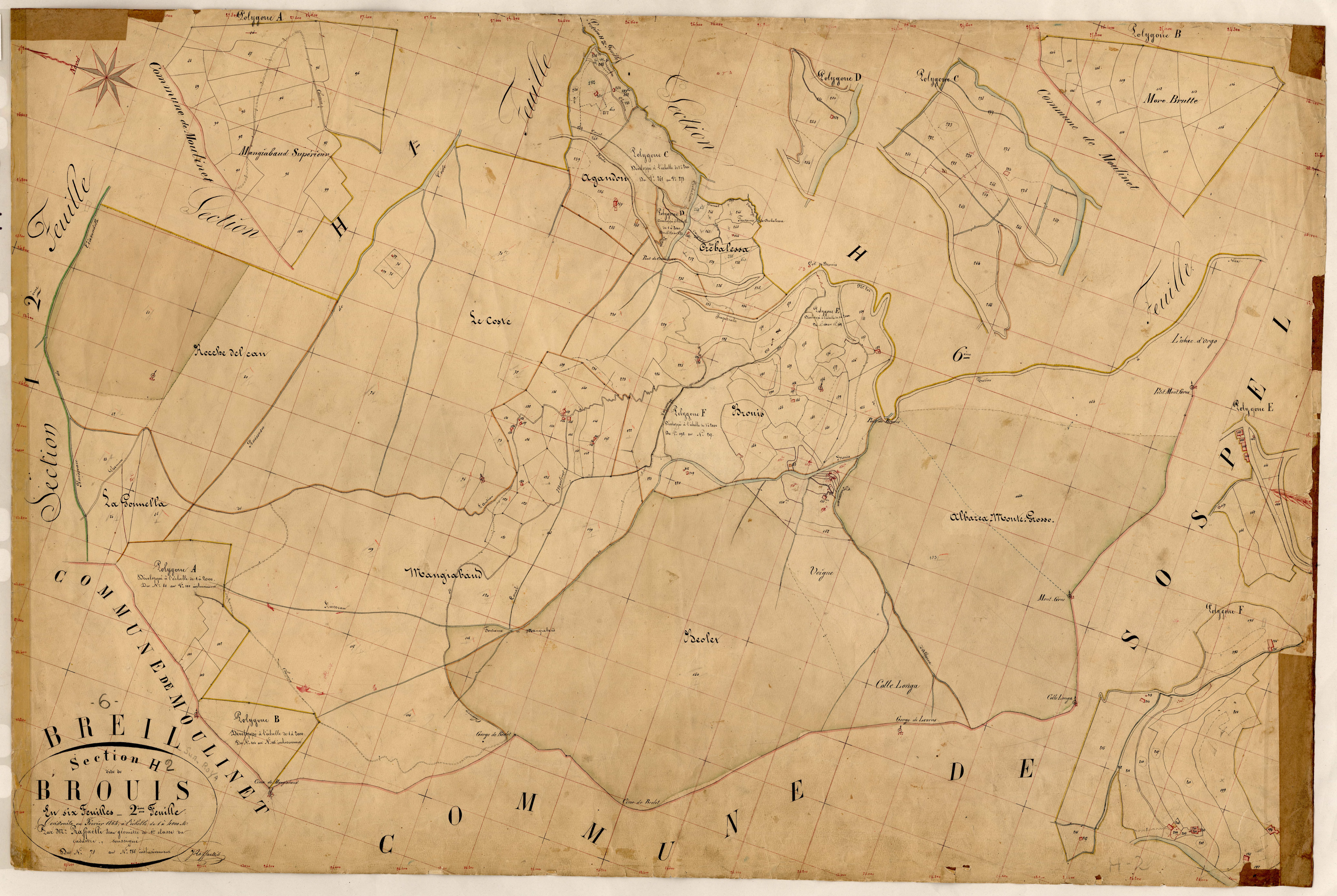 Brouis. - Plan de section, H2