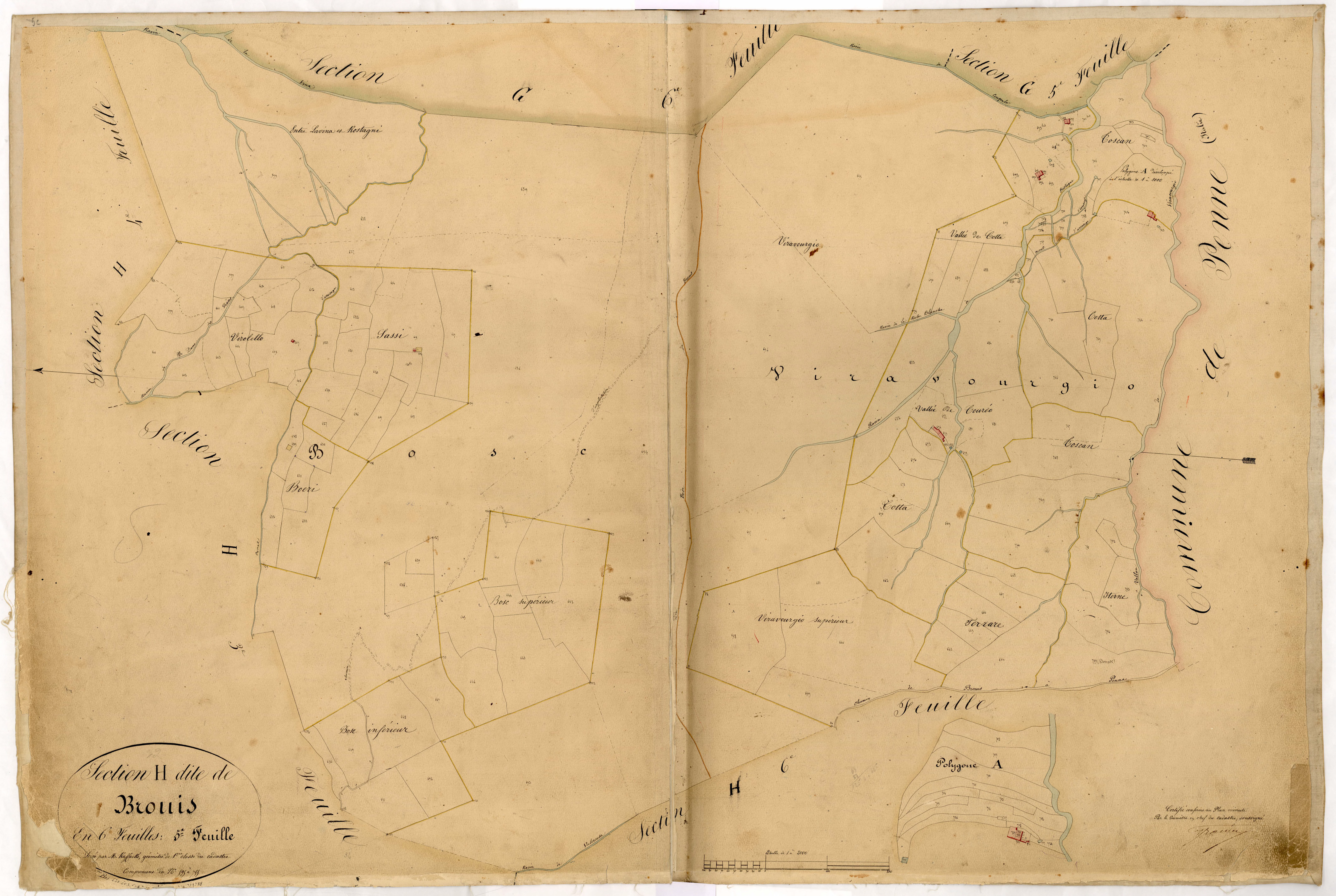 Brouis. - Plan de section, H5