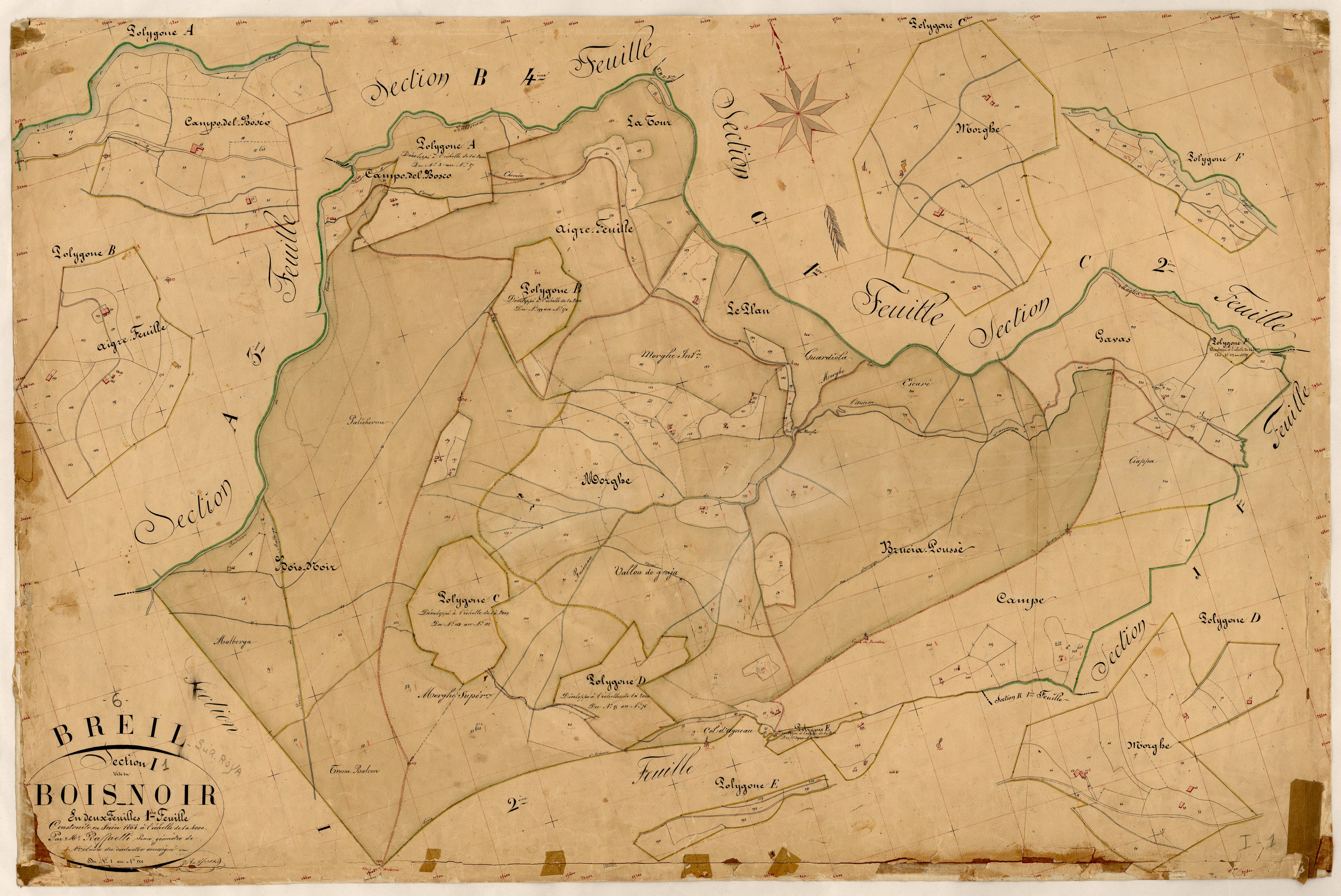 Le Bois Noir. - Plan de section, I1