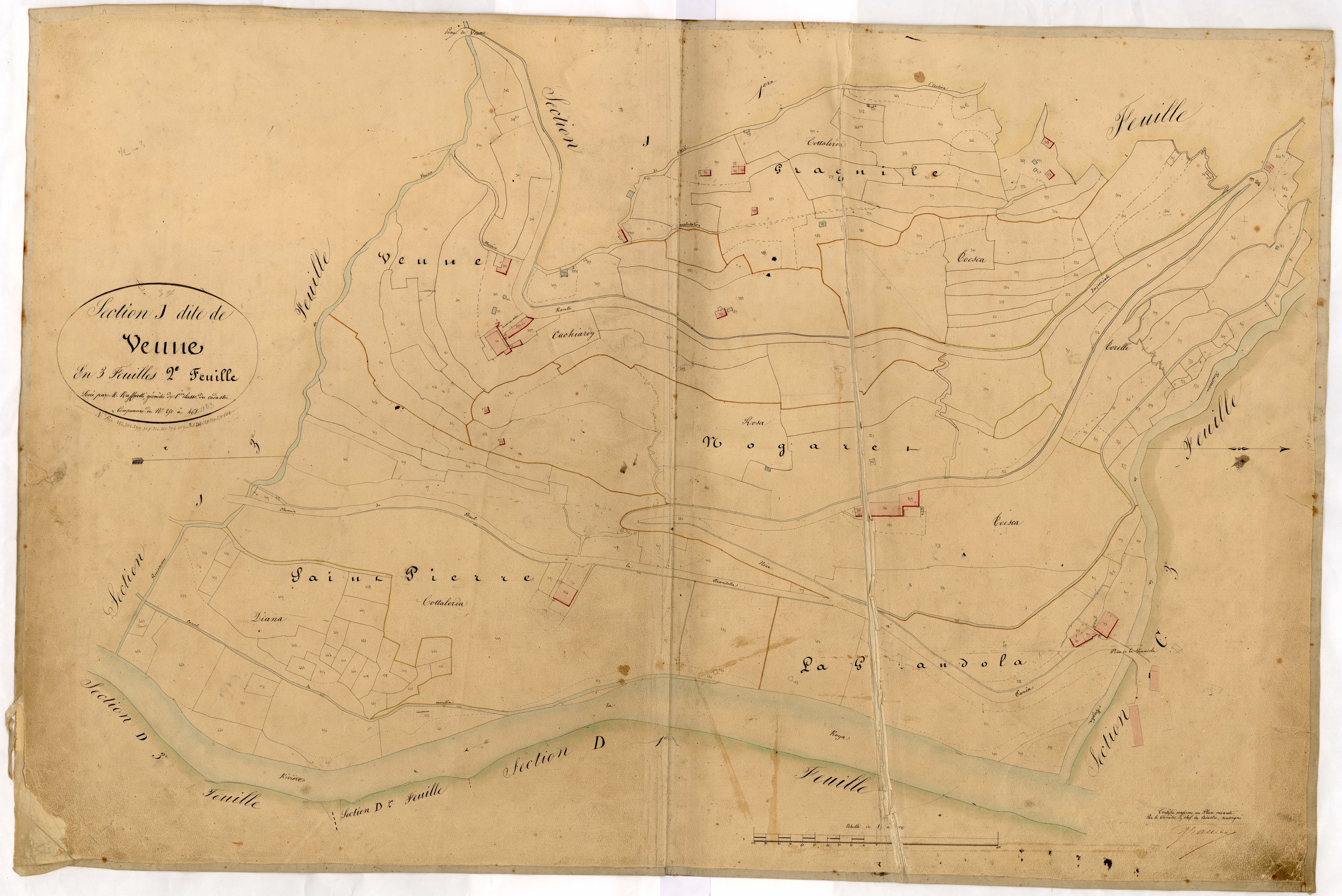 Veune. - Plan de section, J2